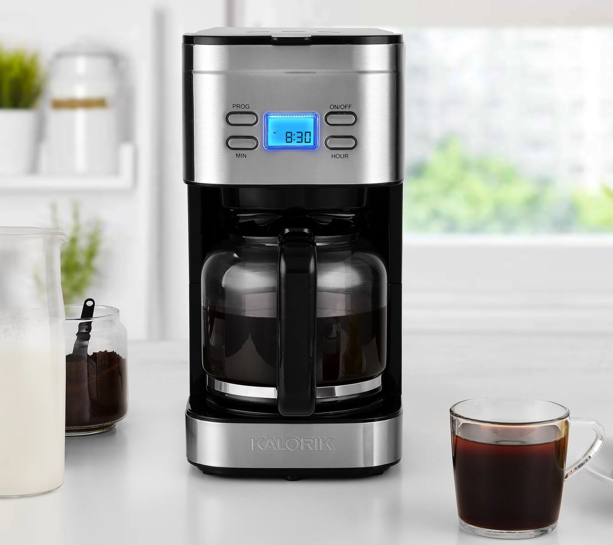 Kalorik Programmable Stainless Steel 12Cup Coffee Maker