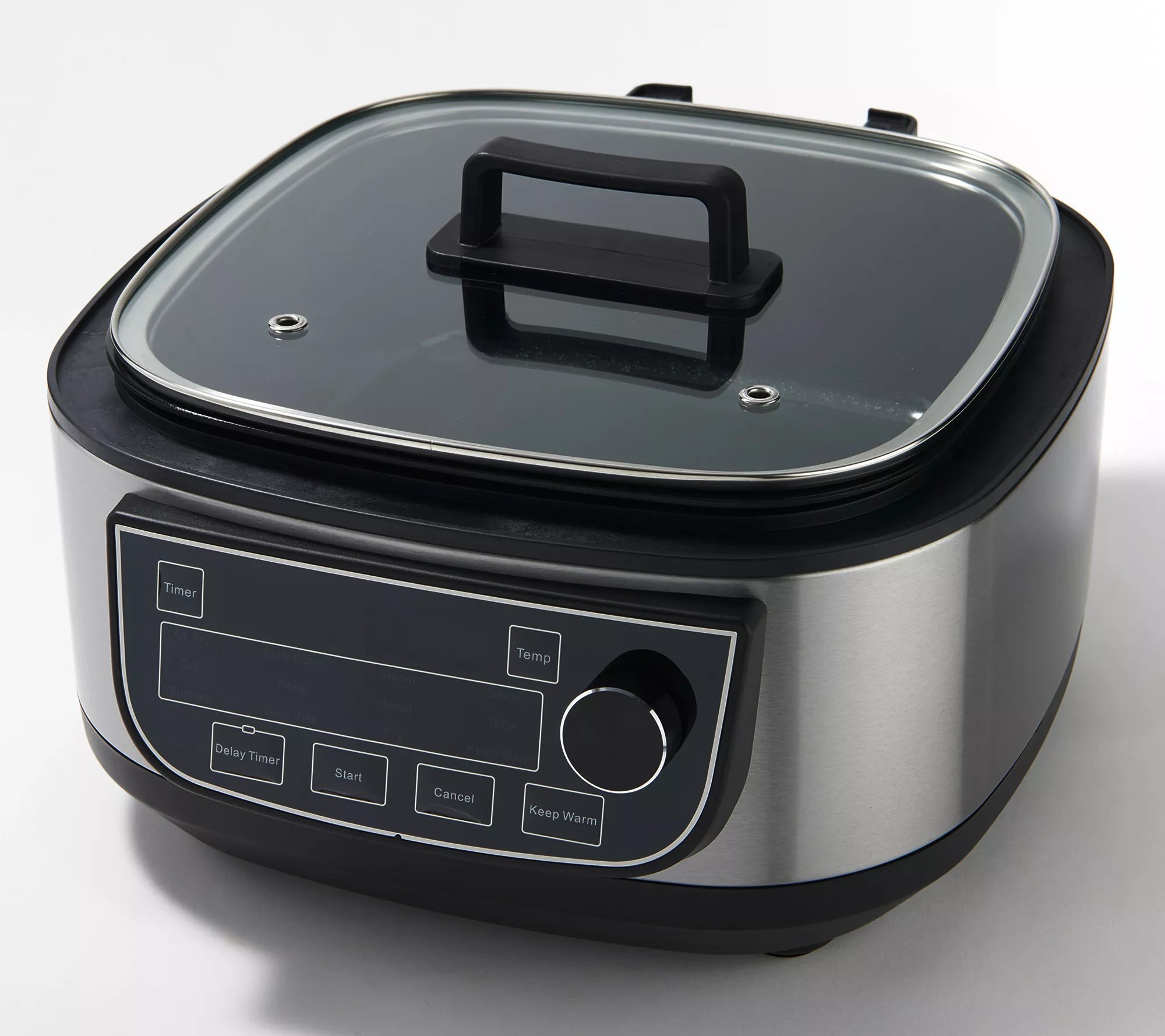 PowerXL 1550W 6qt 12in1 Grill Air Fryer Combo with Glass Lid