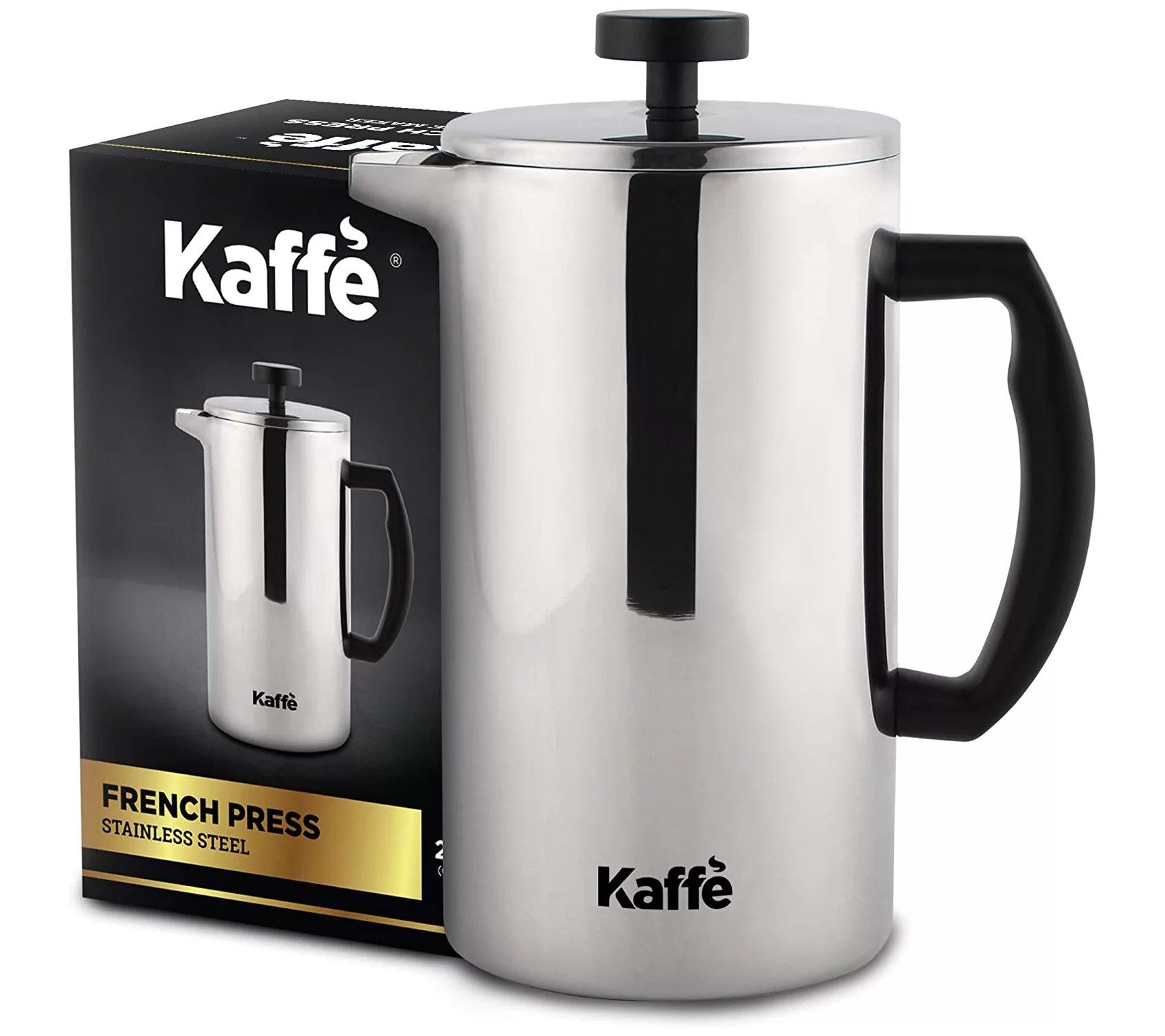 Kaffe 6 Cup Stainless Steel French Press Coffee& Tea Maker