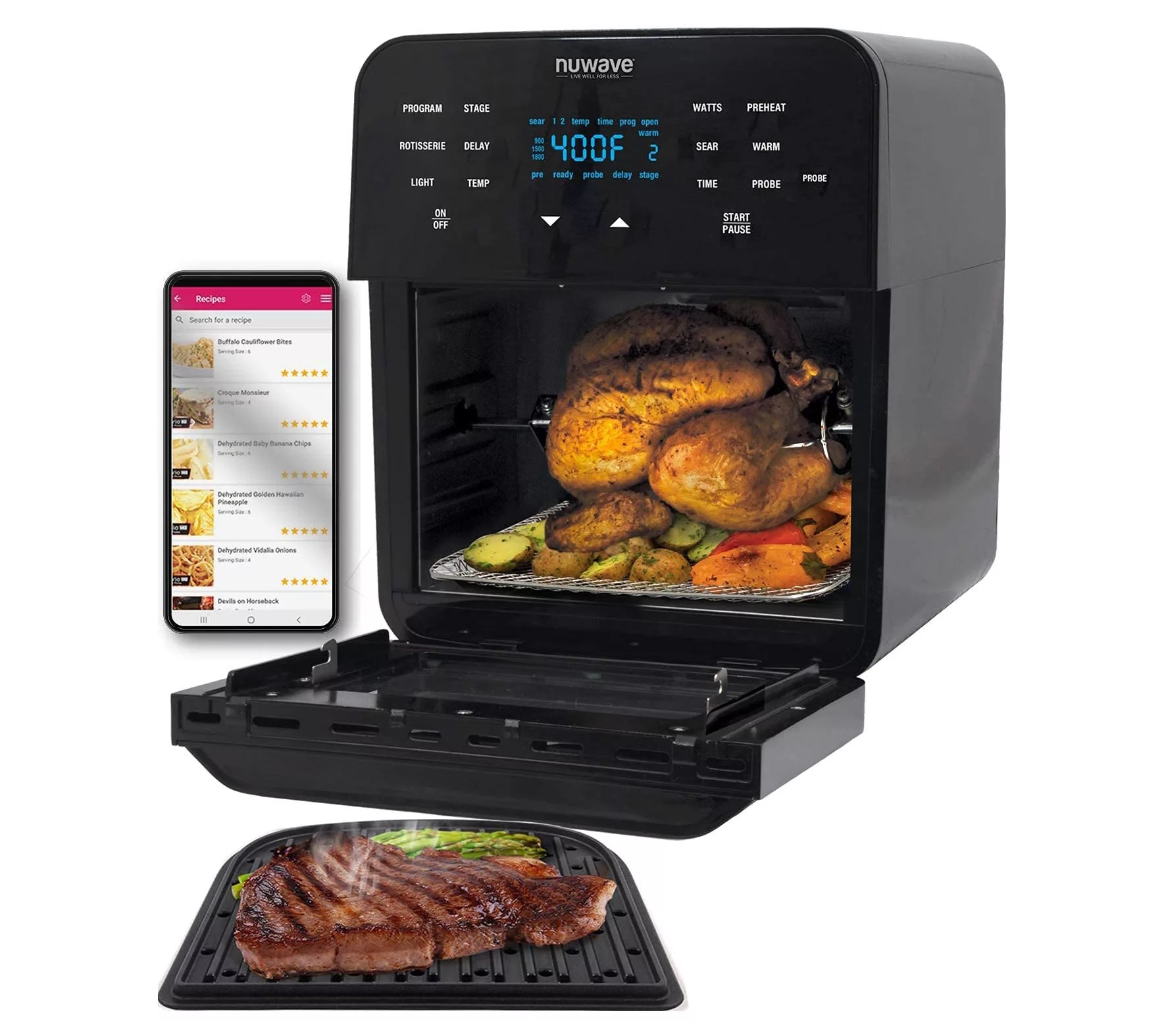 NuWave Brio 15.5 QT. Digital Oven and Air Fryer