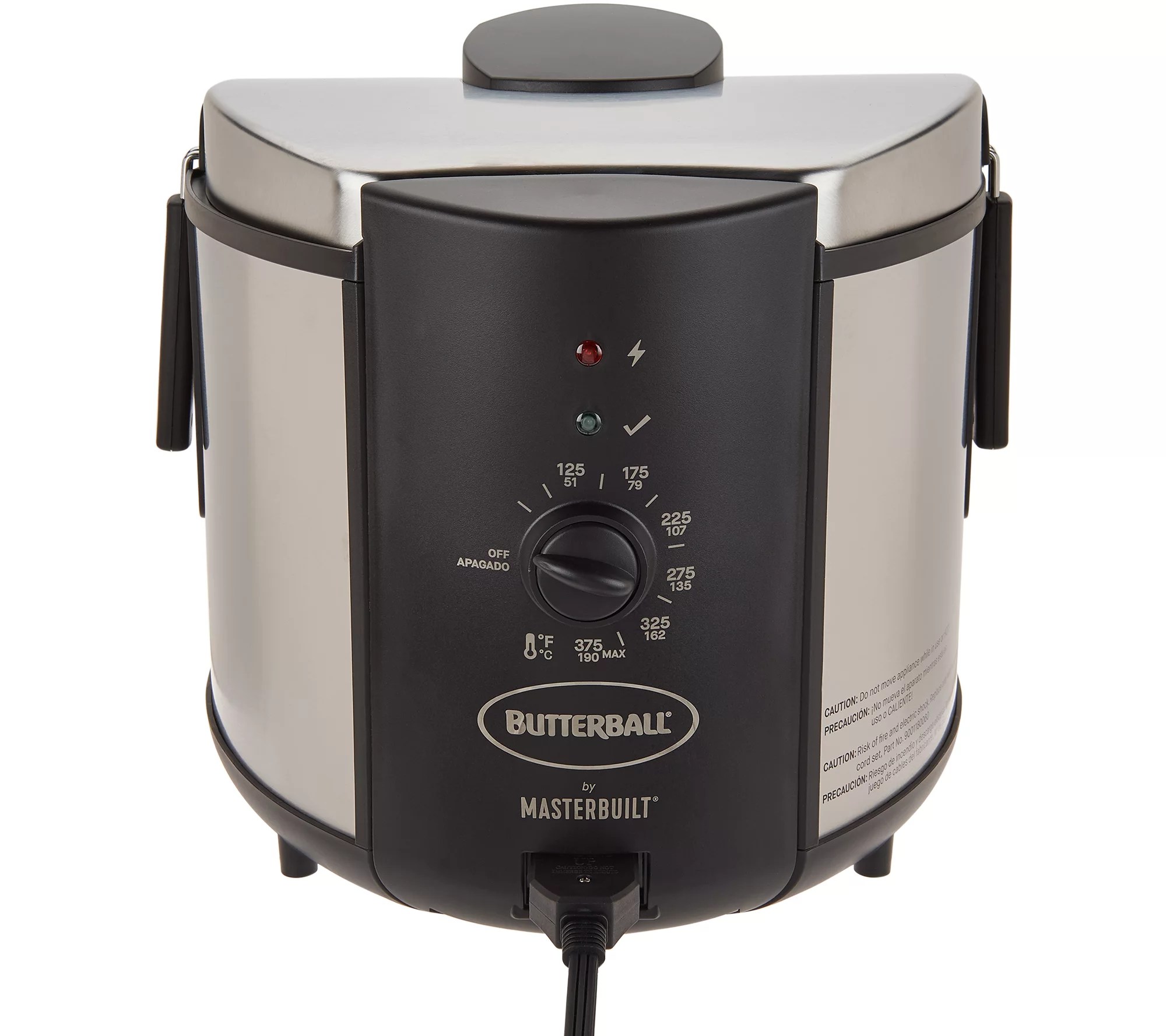 Butterball 5 Liter Stainless Steel Electric Indoor Turkey Fryer