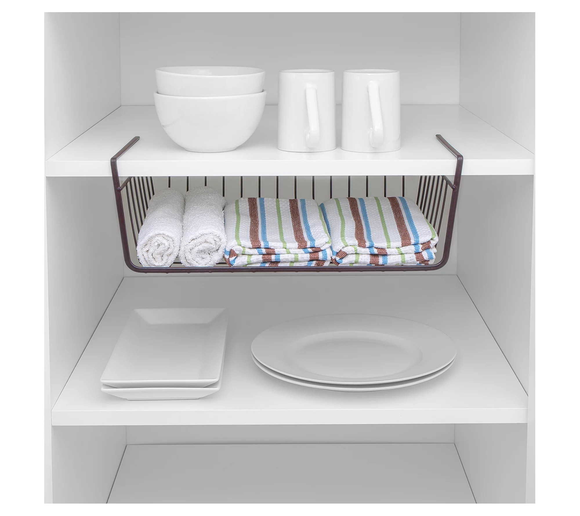 Smart Design Set of 6 Medium Undershelf Storage Baskets