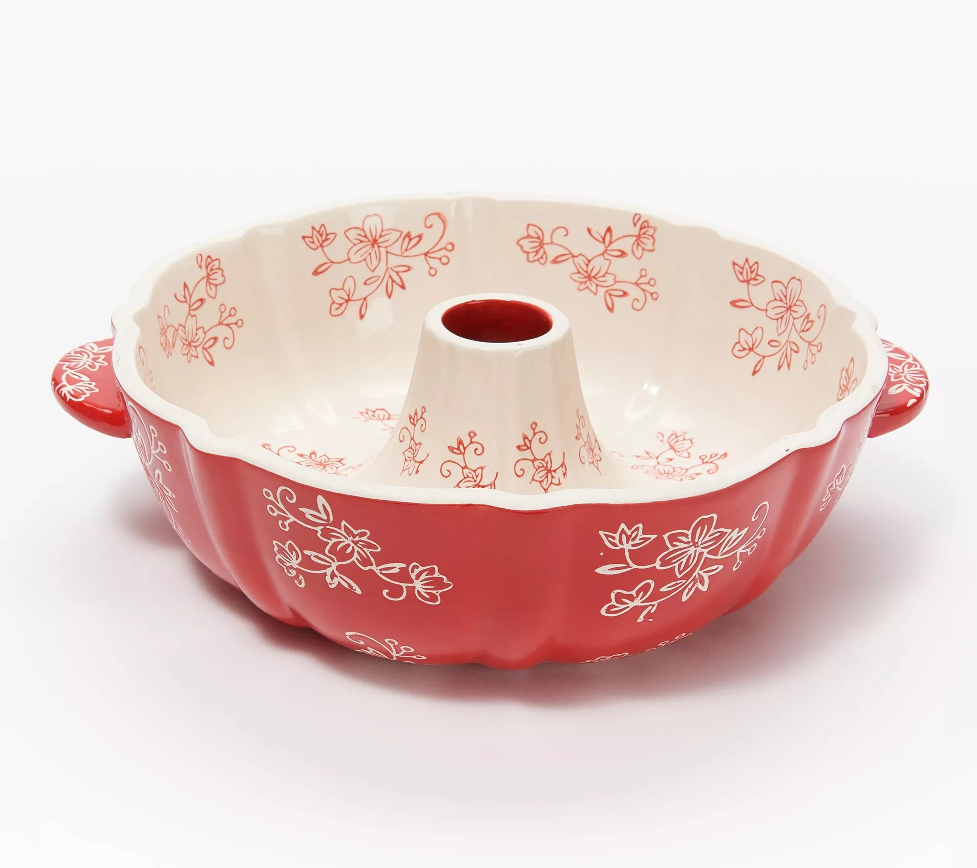 Temptations Floral Lace Fluted Tube Pan