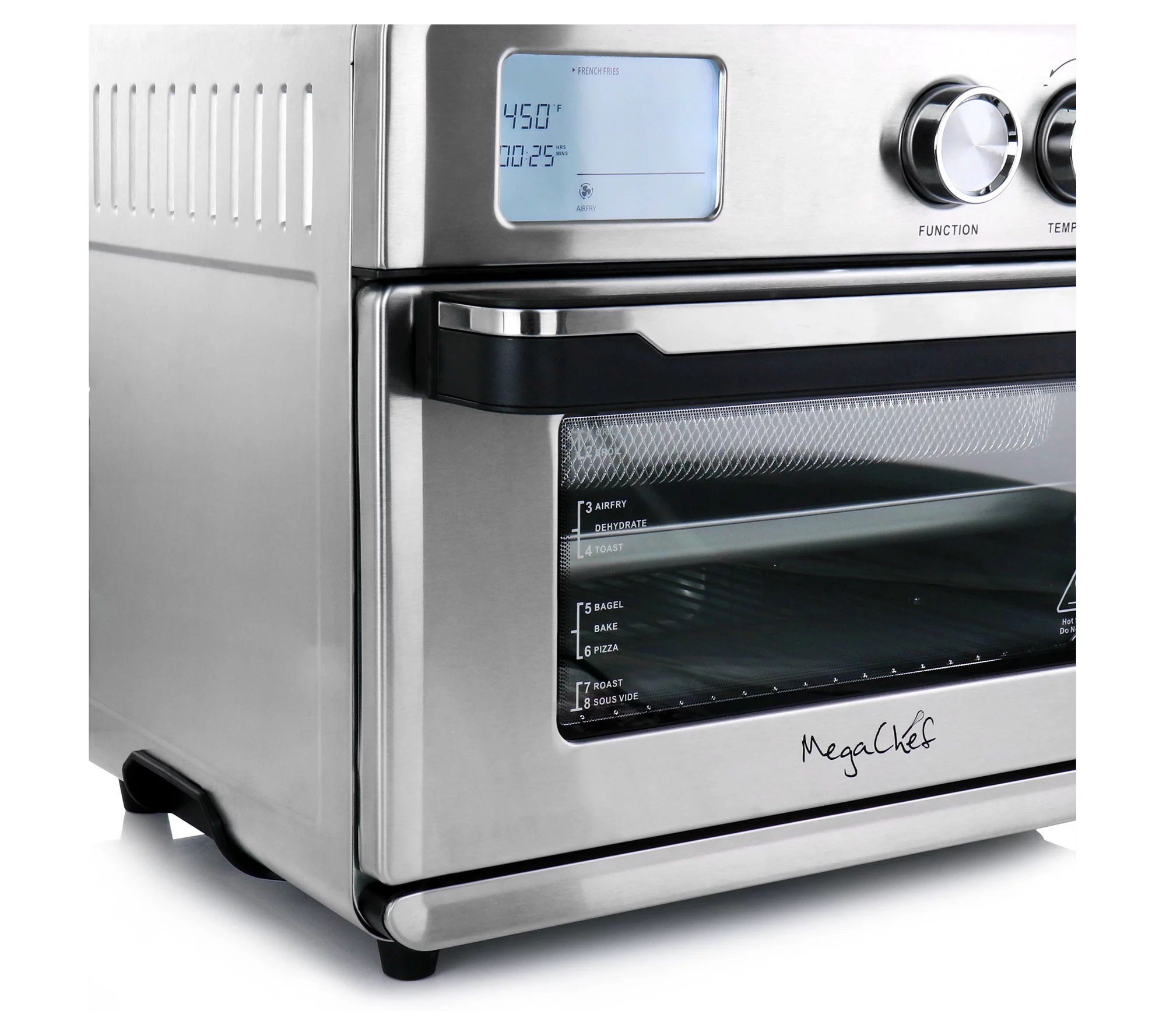 MegaChef Multifunction Air Fryer Toaster Oven w ith 21 Presets