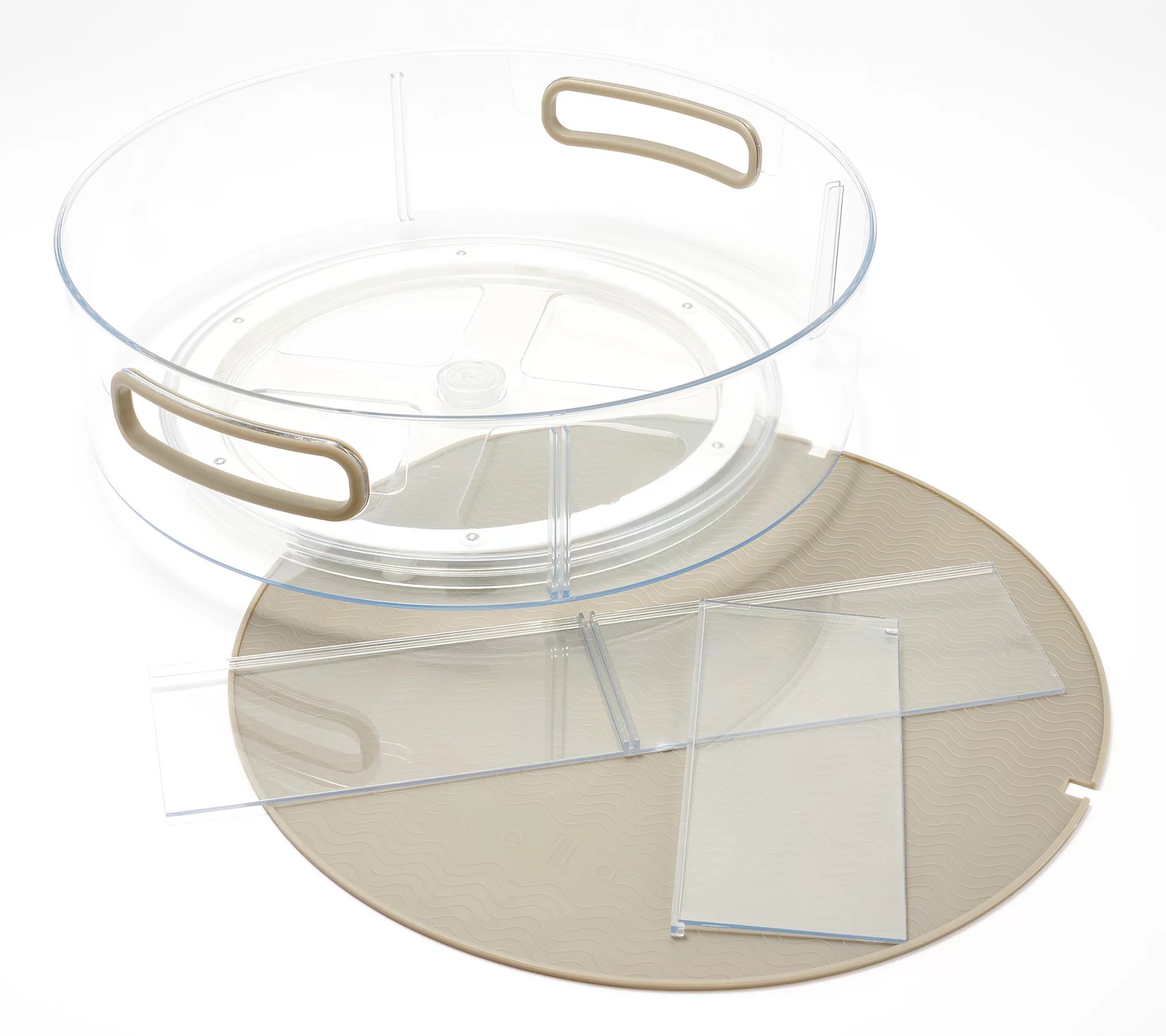 Cella 4Pc 10" & 12" High Wall Turntables w/ Handles