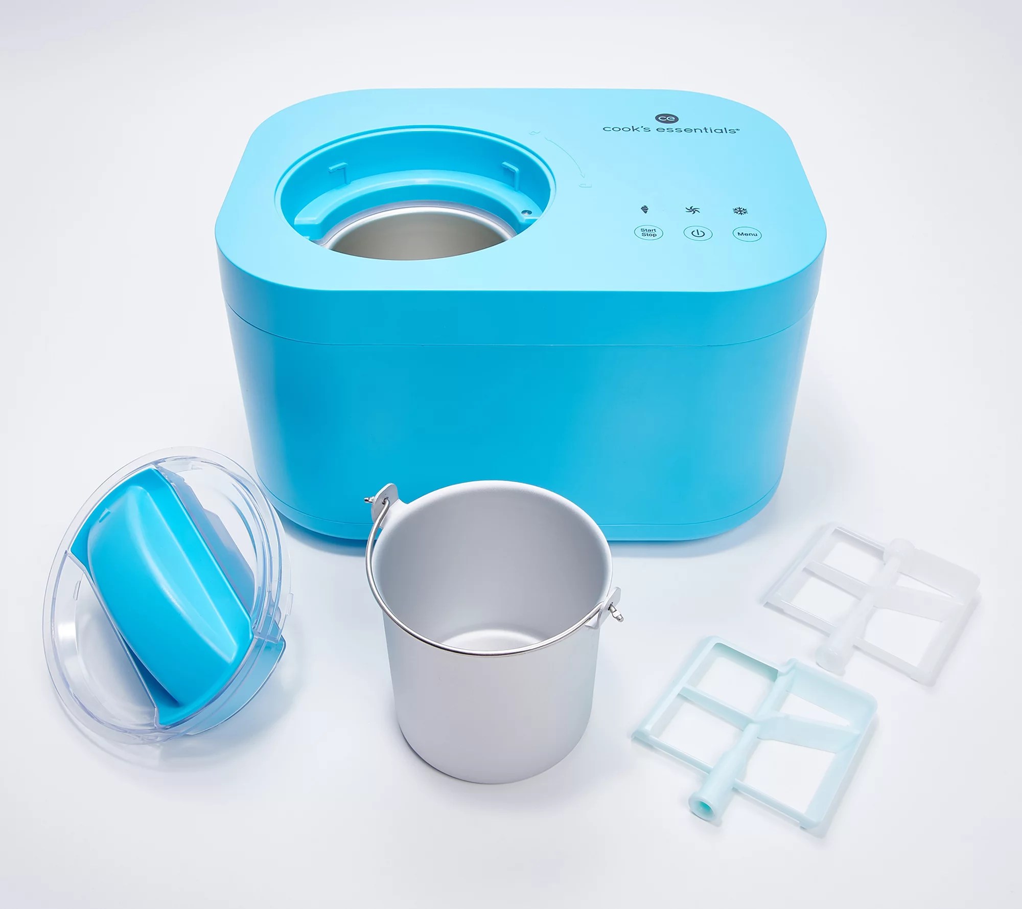 "As Is" Cook's Essentials 1qt Compressor Ice Cream Maker with Recipes