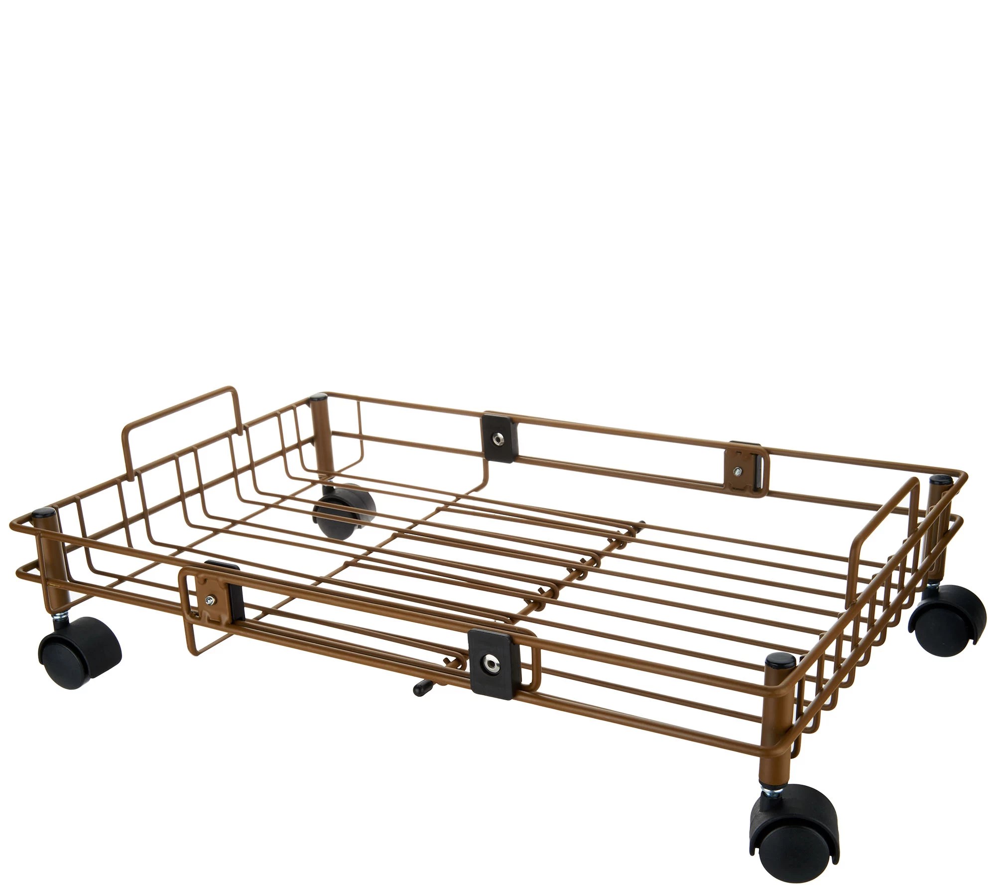 Set of 2 Expandable Storage Organizers with Wheels