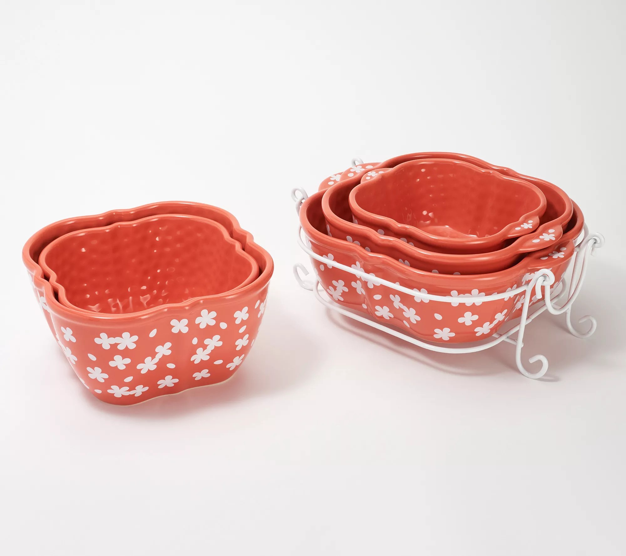 "As Is" Temptations Fields of Flowers 6Piece Bakeware Set