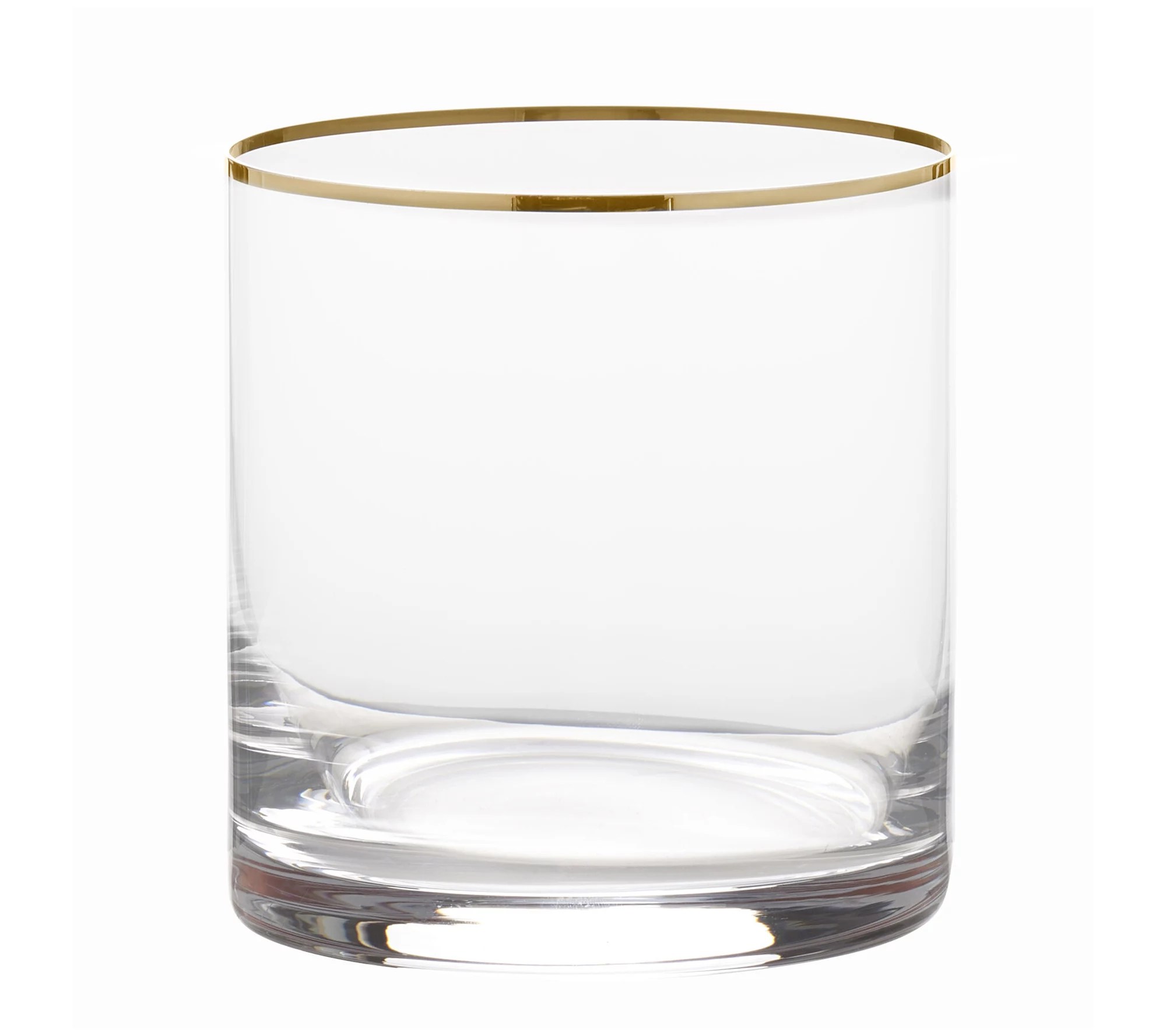Mikasa Julie Gold Set of 4 DoubleOld Fashioned Glasses