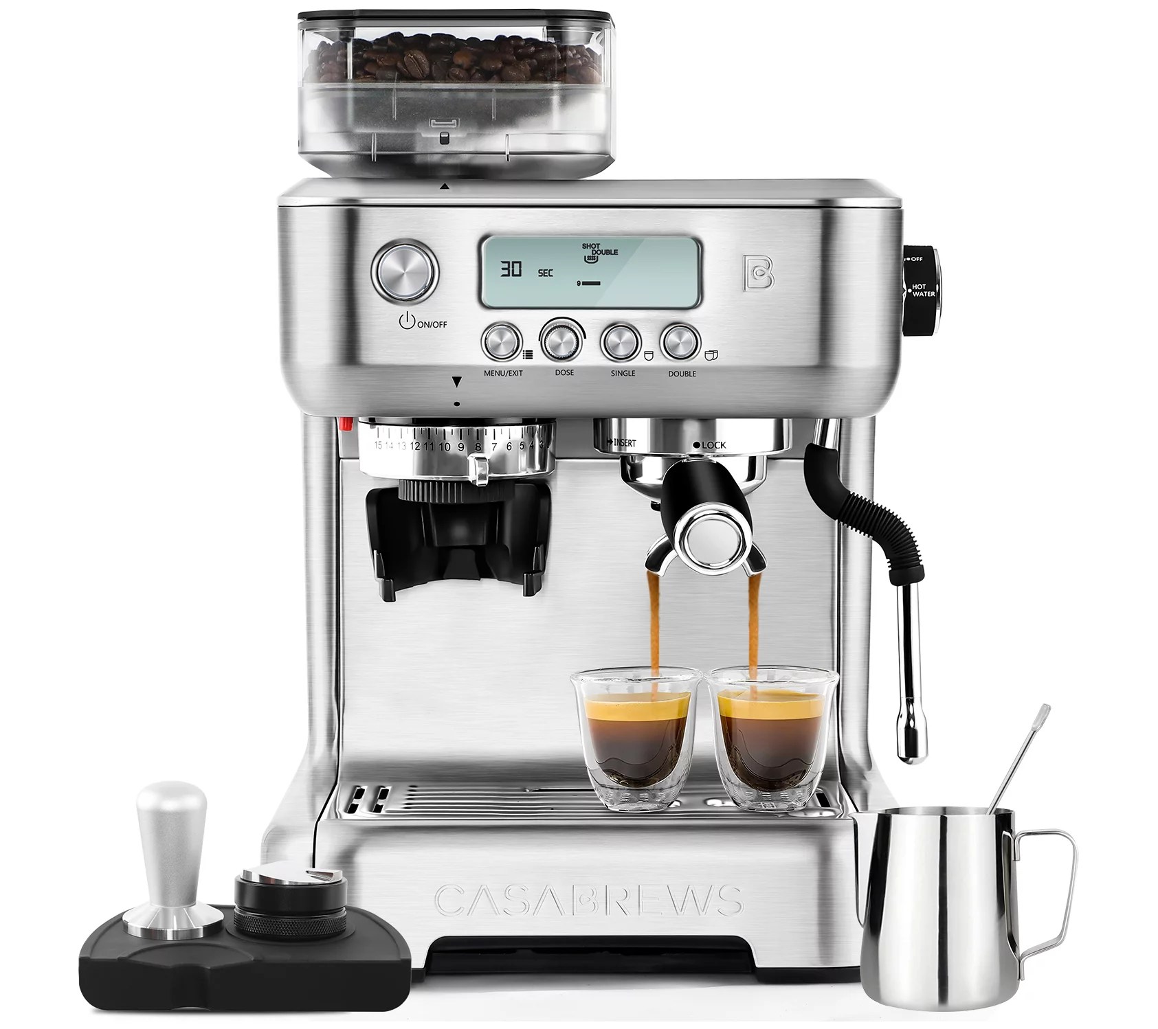 CASABREWS Allinone Espresso Machine with LCD isplay