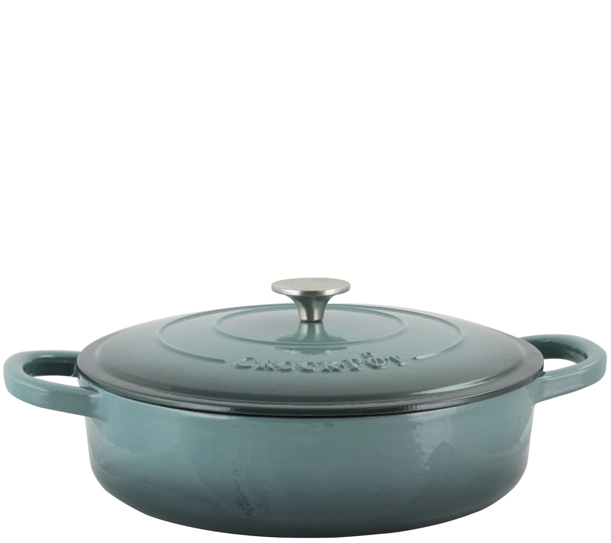 CrockPot Artisan Enameled 5Quart CastIron Round Braiser Pan