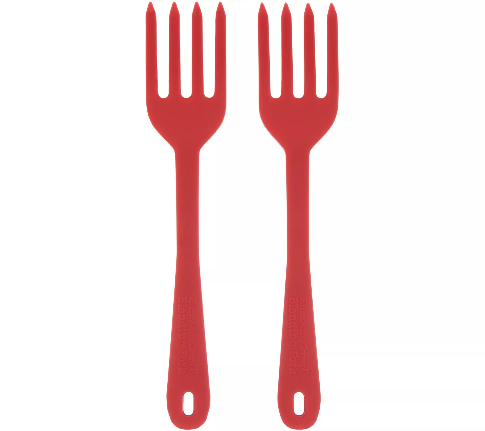 Elizabeth Karmel S/2 Super Silicone & Steel Kitchen Forks