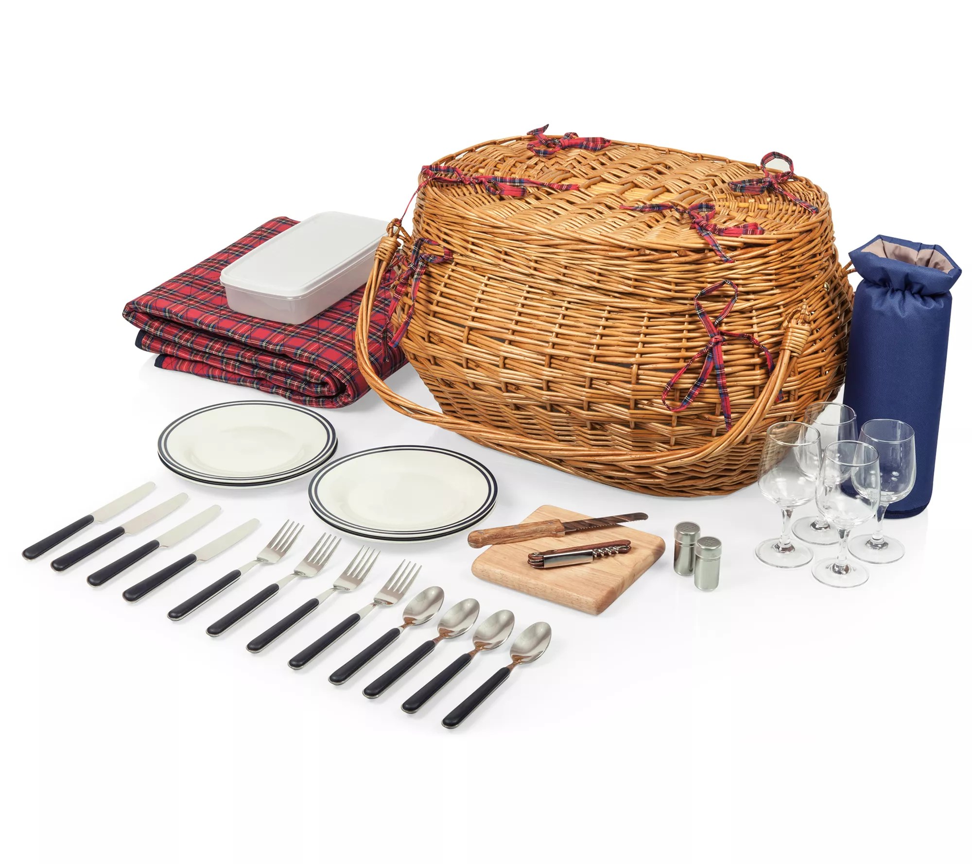 Picnic Time Highlander Deluxe Picnic Basket forFour