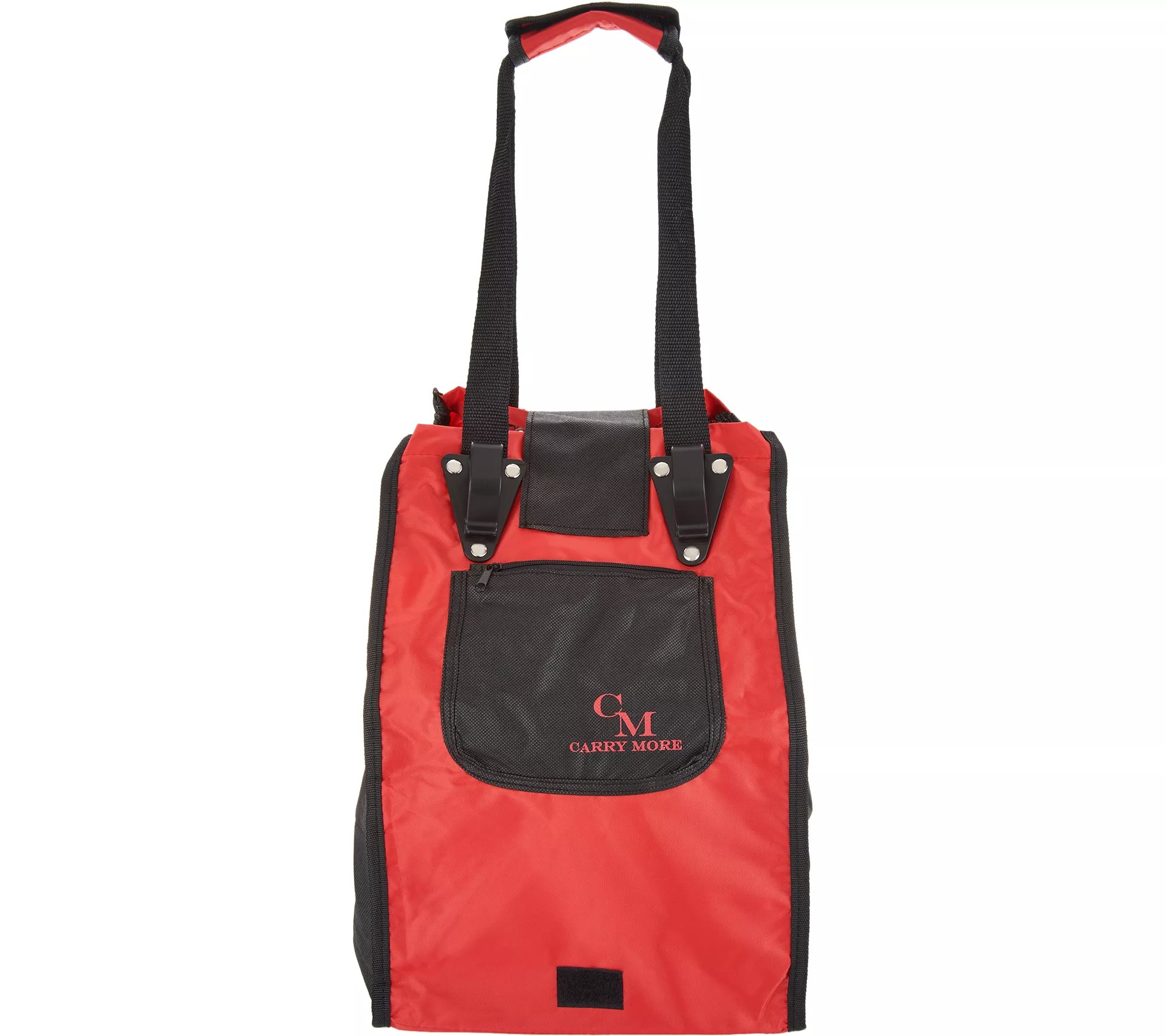 CarryMore Set of 2 Reusable Shopping Bags with Cart Clips