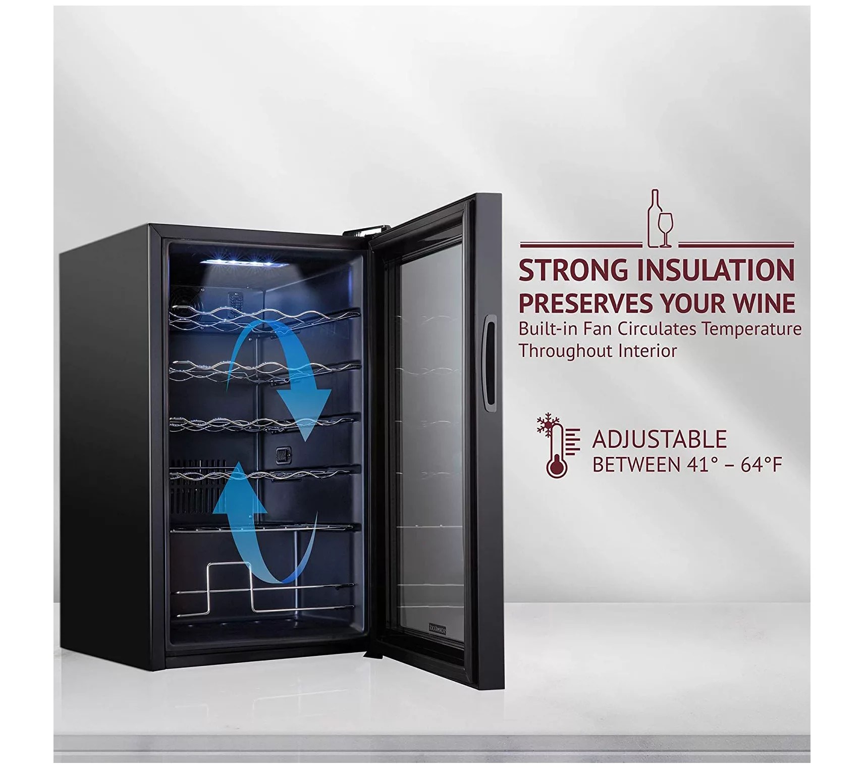 Schmecke 24 Bottle Freestanding Wine Refrigerator
