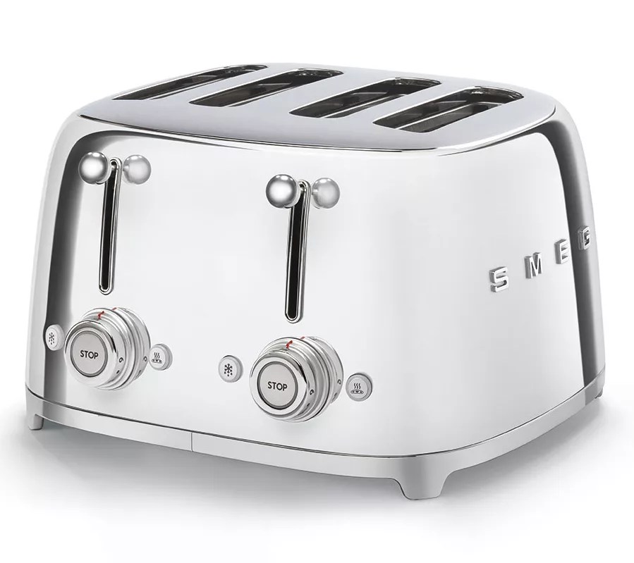 Smeg 4x4 Slot Stainless Steel Toaster