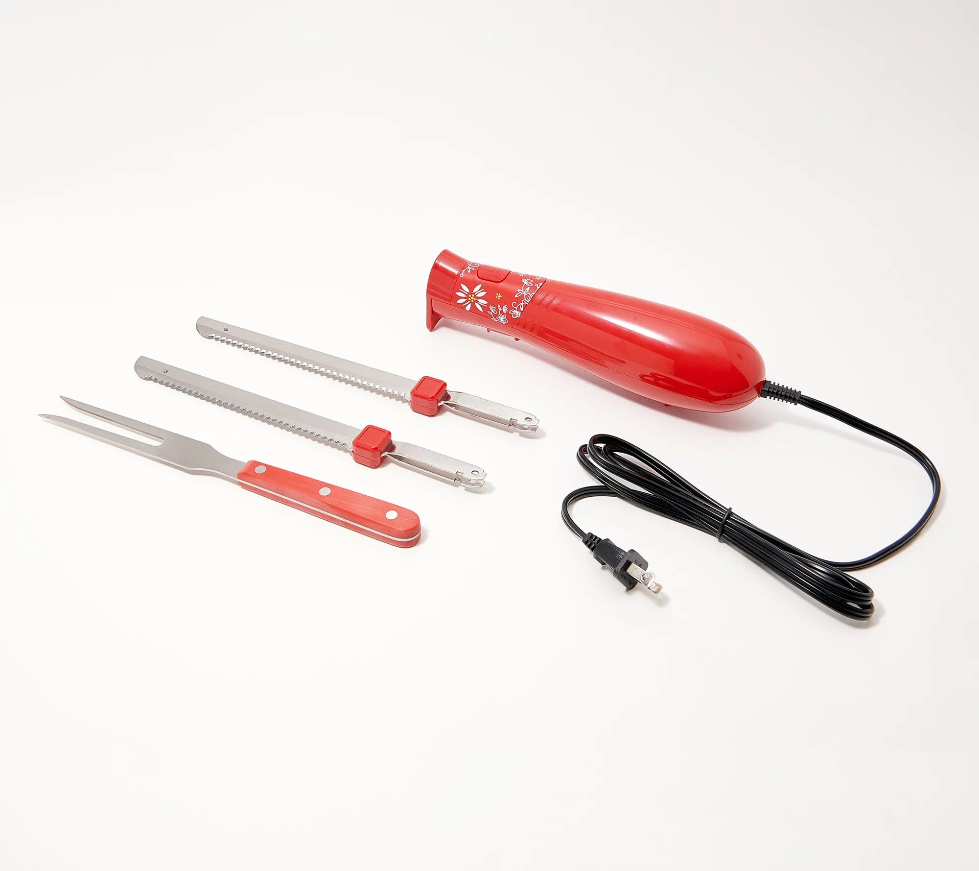 Temptations Electric Knife with Carving Fork and Storage Case