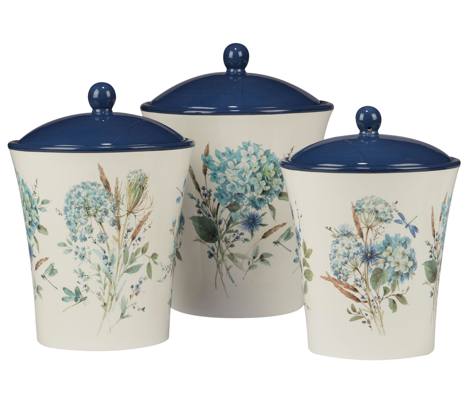 Certified International 3Piece Bohemian Blue Cnister Set