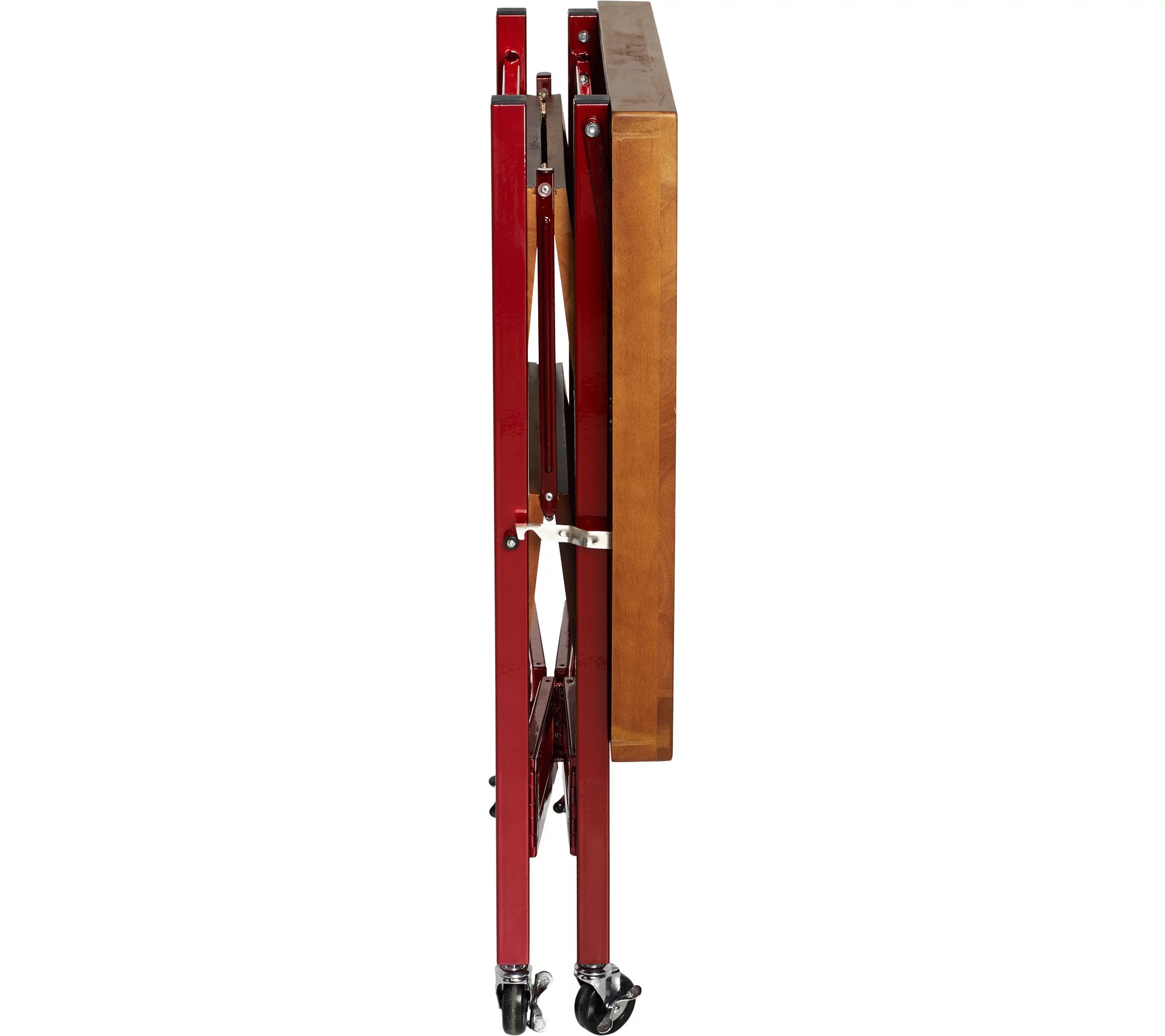 Oasis Wood Top Folding Kitchen Cart
