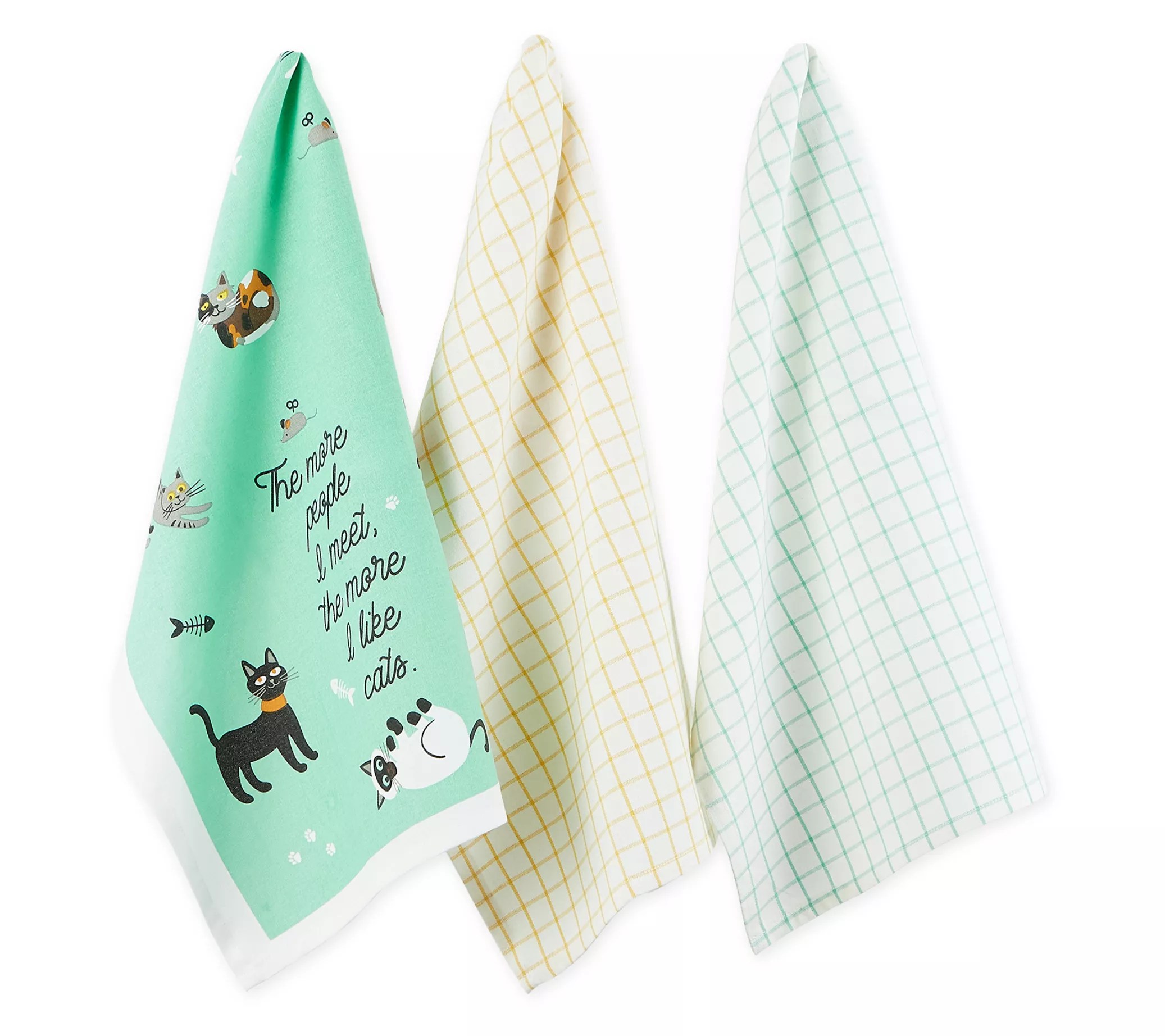 Design Imports CatPerson Kitchen Towel Set