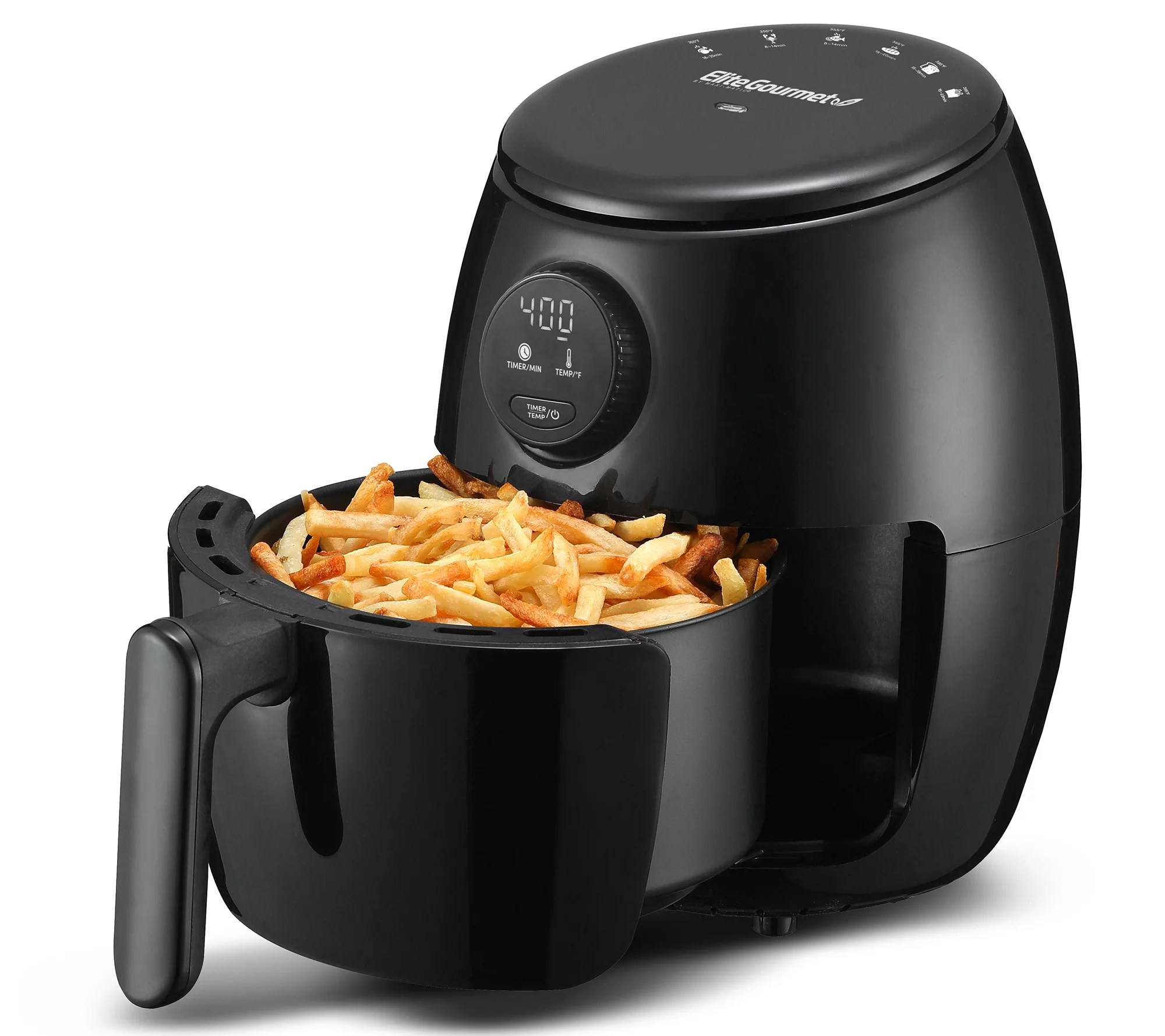 Elite Gourmet 2.1qt Compact Digital Air Fryer