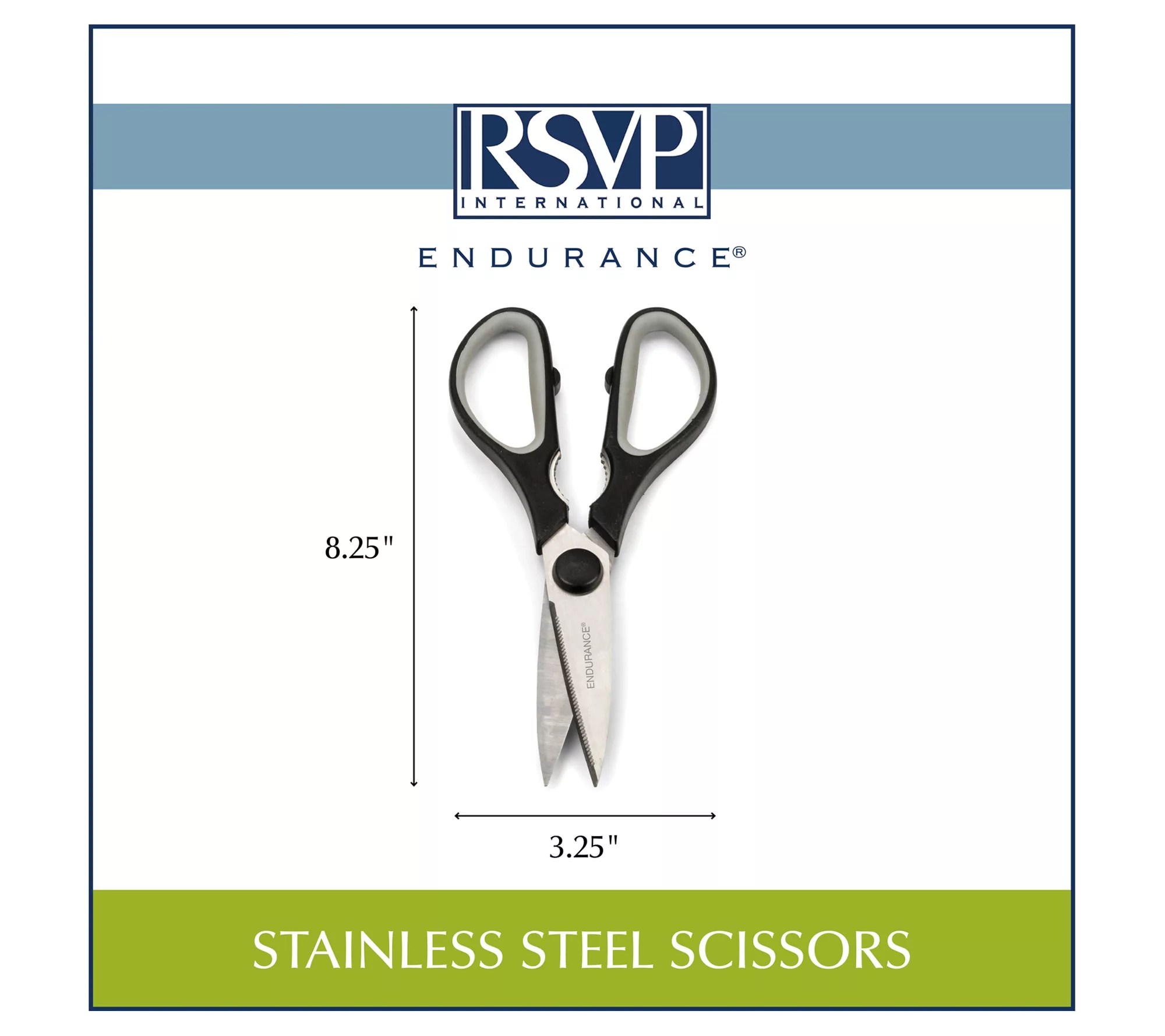 RSVP Kitchen Stainless Steel Scissors