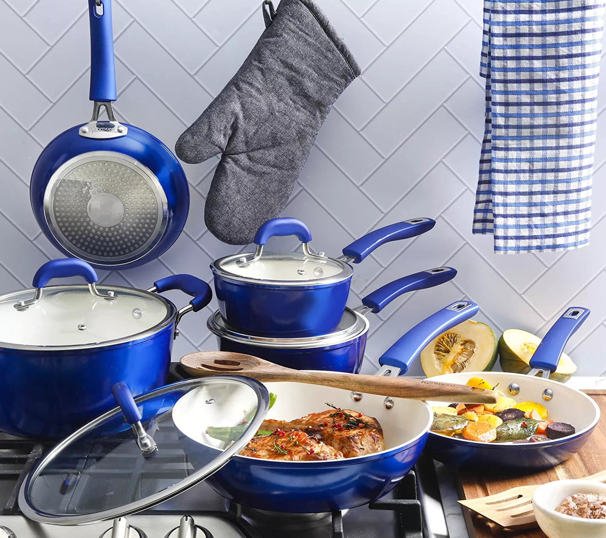 Kenmore Arlington Aluminum Ceramic Coated Cookware Set