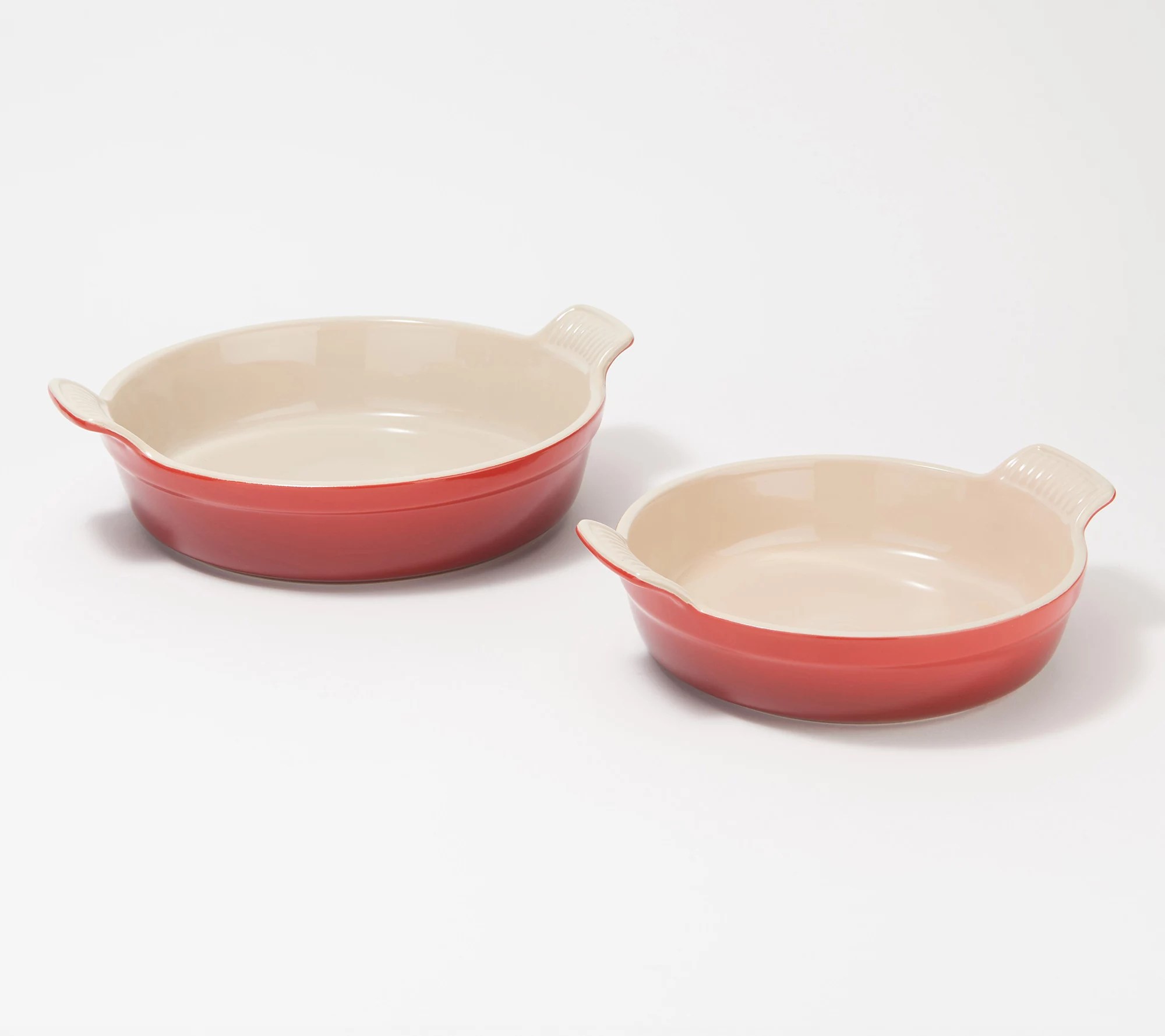 Le Creuset Heritage 1.25qt and 2qt Round Baking Dish Set