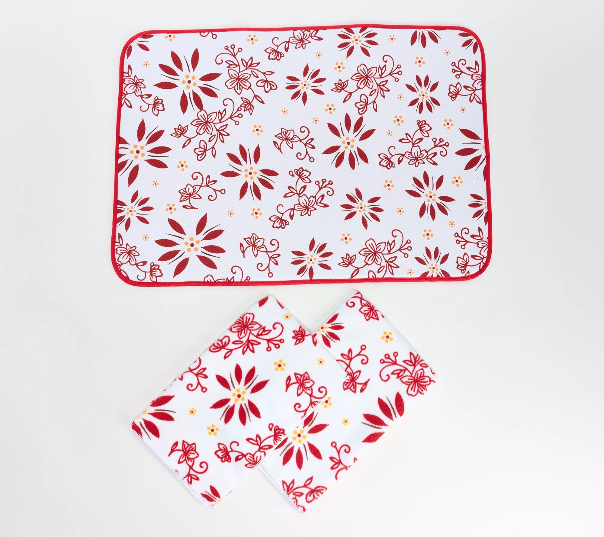 "As Is" Temp tations XL Drying Mat & (2) Microfiber Towels Set