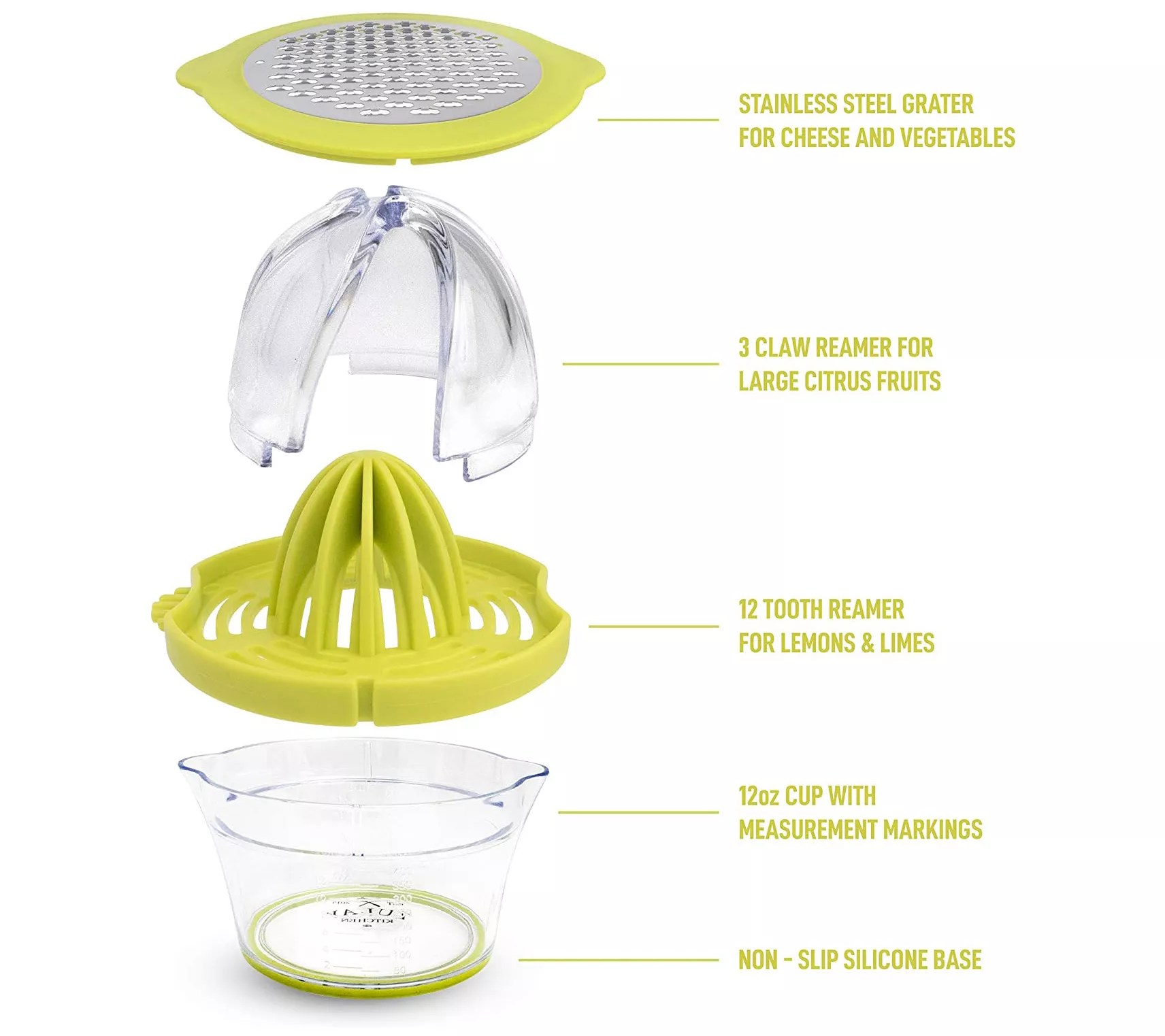 Zulay Kitchen Juicer with BuiltIn 12Oz Measuring Cup