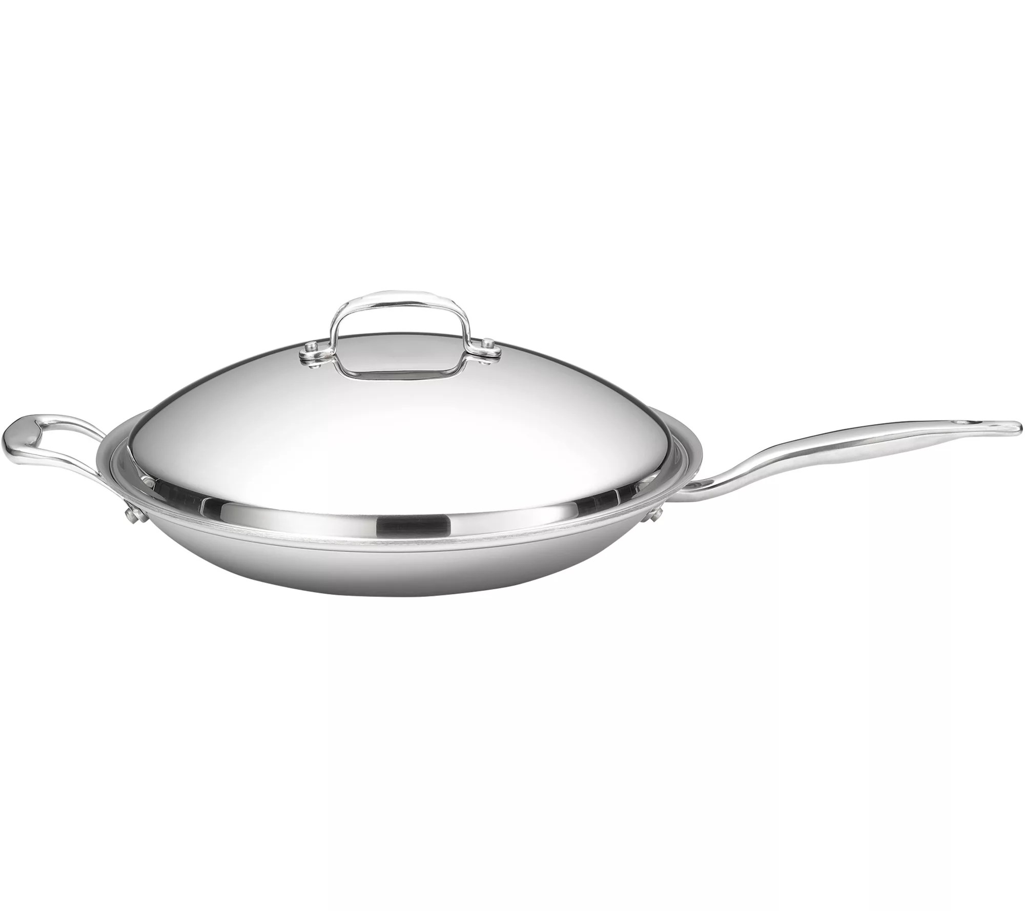 Hammer Stahl Stainless Steel Clad 13.5" CoveredJumbo Fry Pan