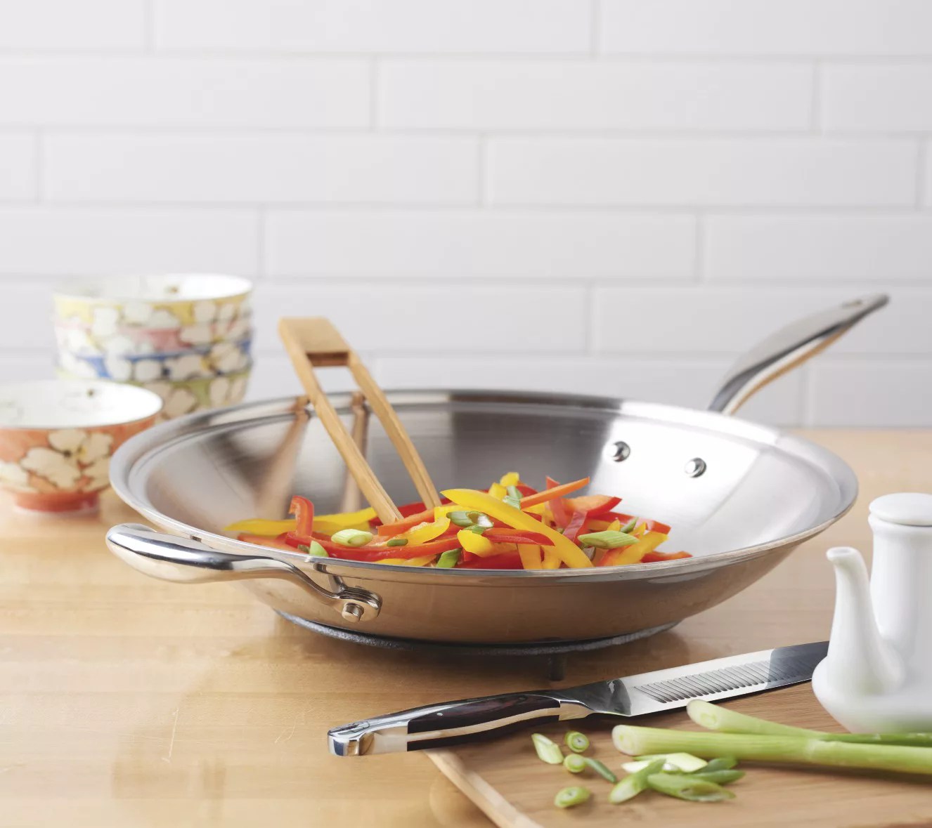 Hammer Stahl Stainless Steel Clad 13.5" CoveredJumbo Fry Pan