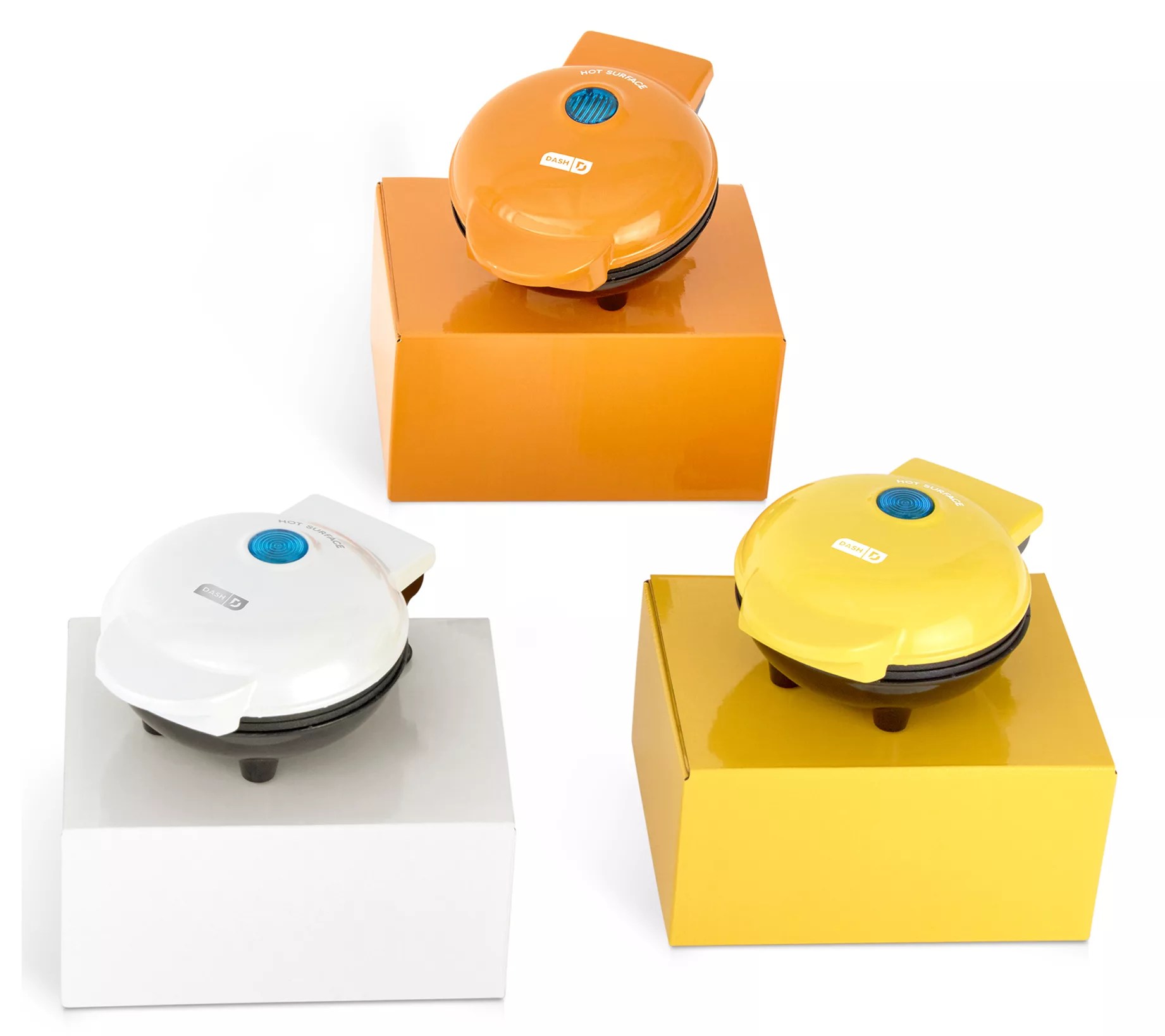 Dash Mini Pumpkin, Skull & Maple Leaf Waffle Makers w/ Gift Boxes