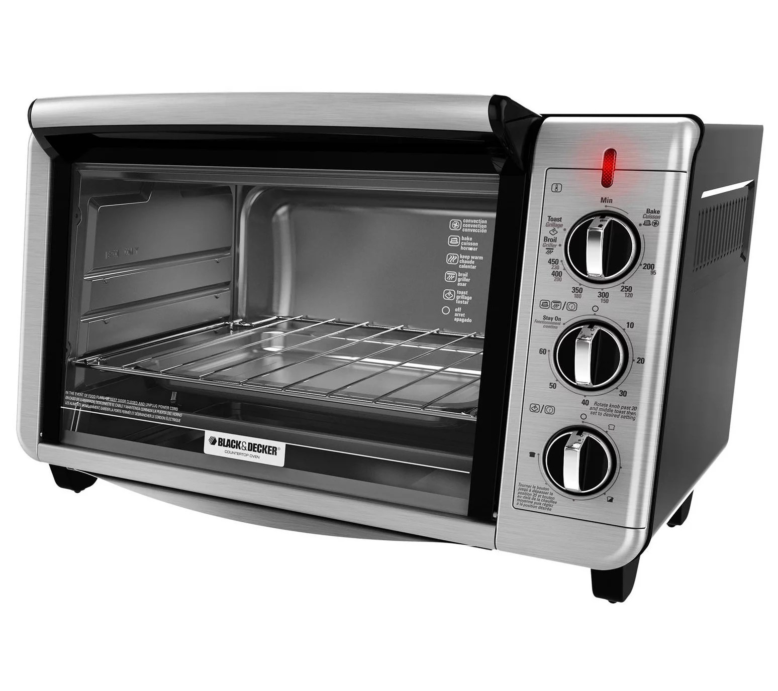 BLACK + DECKER 6slice Convection Countertop Toaster Oven