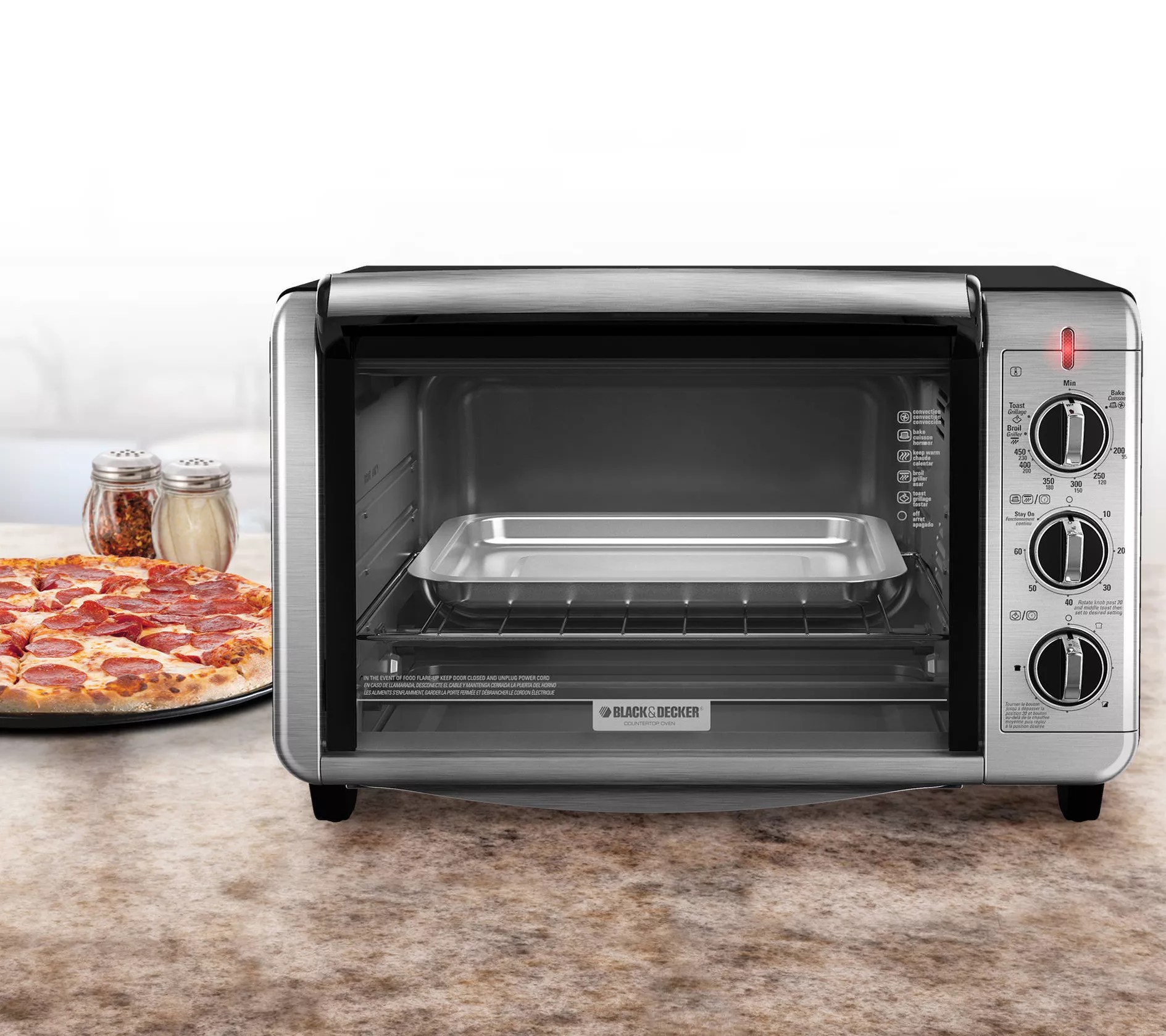 BLACK + DECKER 6slice Convection Countertop Toaster Oven
