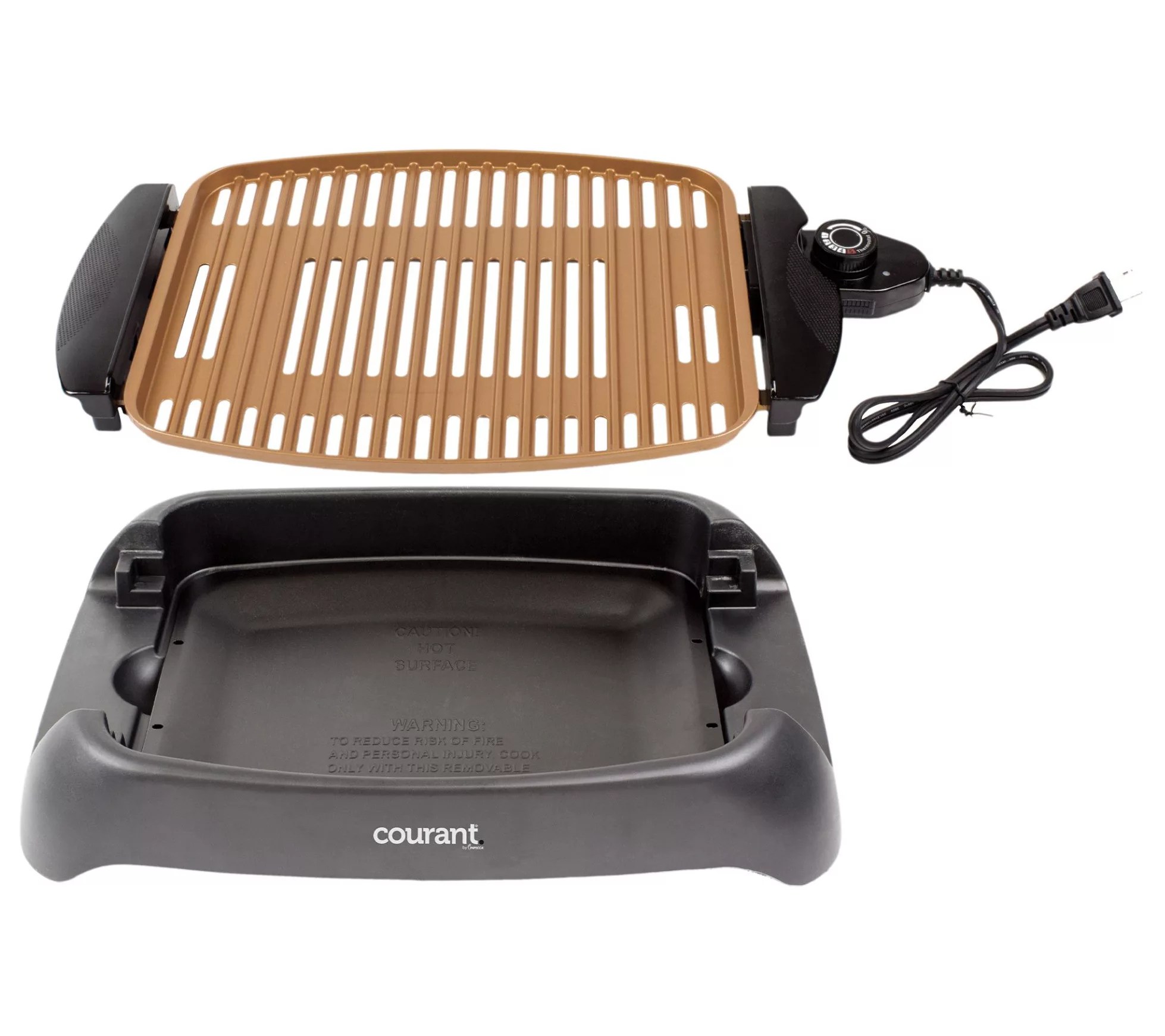 Courant Indoor Smokeless Grill with Copper Coat
