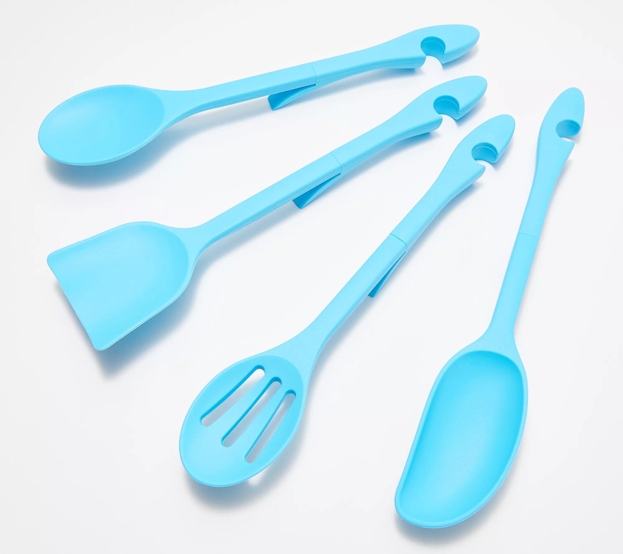 "As Is" Cook's Essentials Set of 4 Silicone Utensils