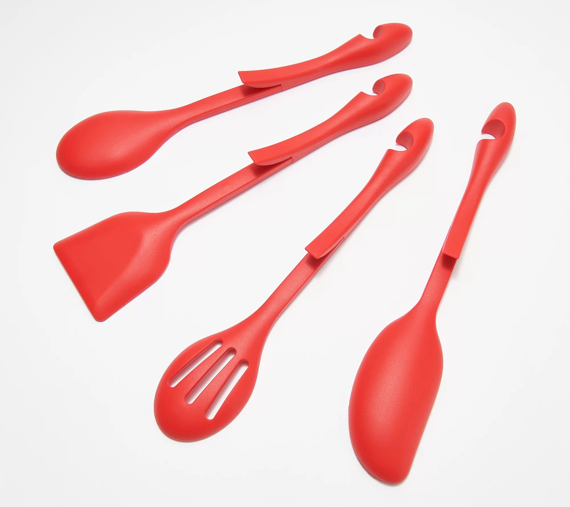 "As Is" Cook's Essentials Set of 4 Silicone Utensils