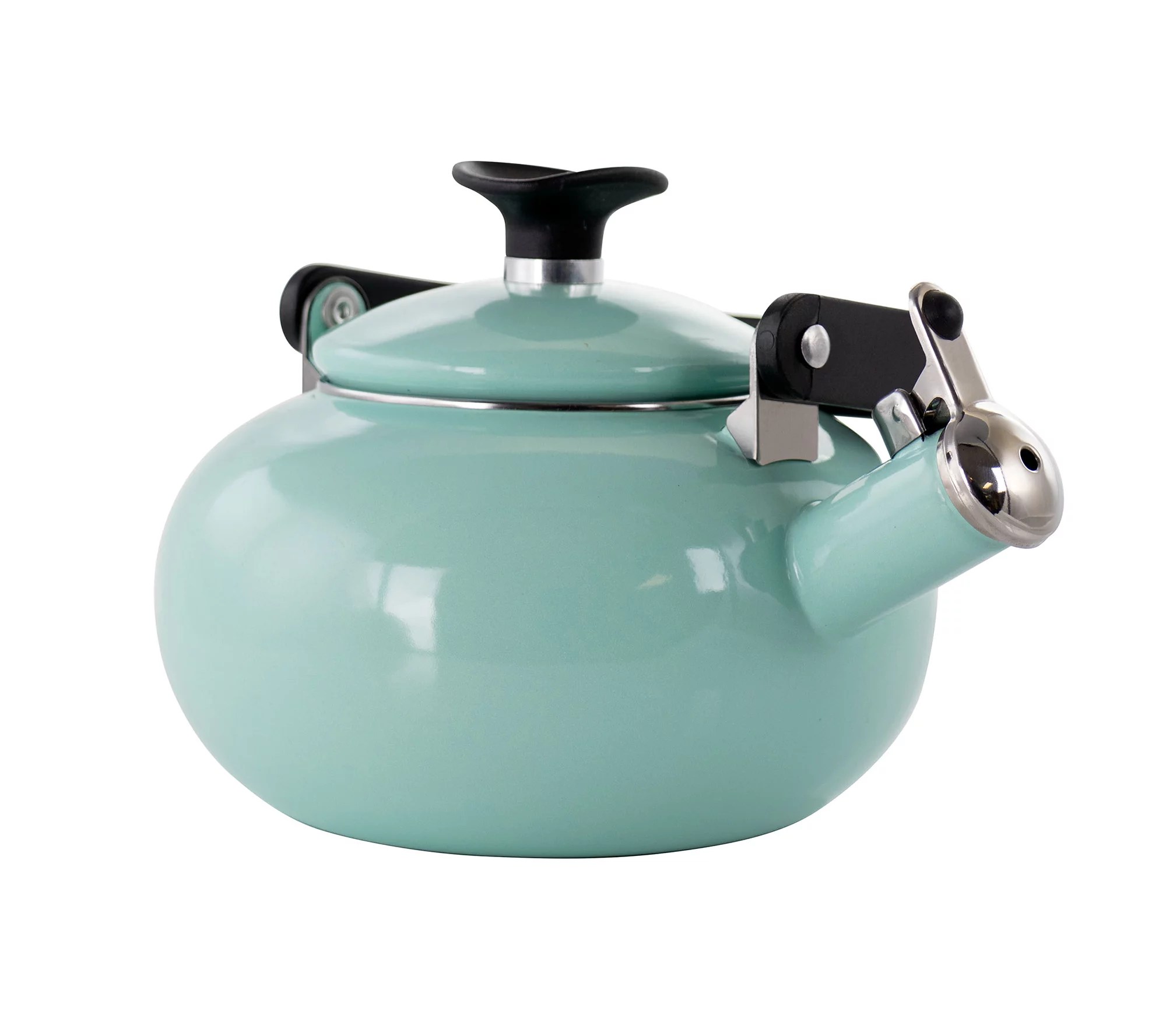 Kenmore 1.5 Qt. Enamel On Steel Whistling Tea Kettle in Blue
