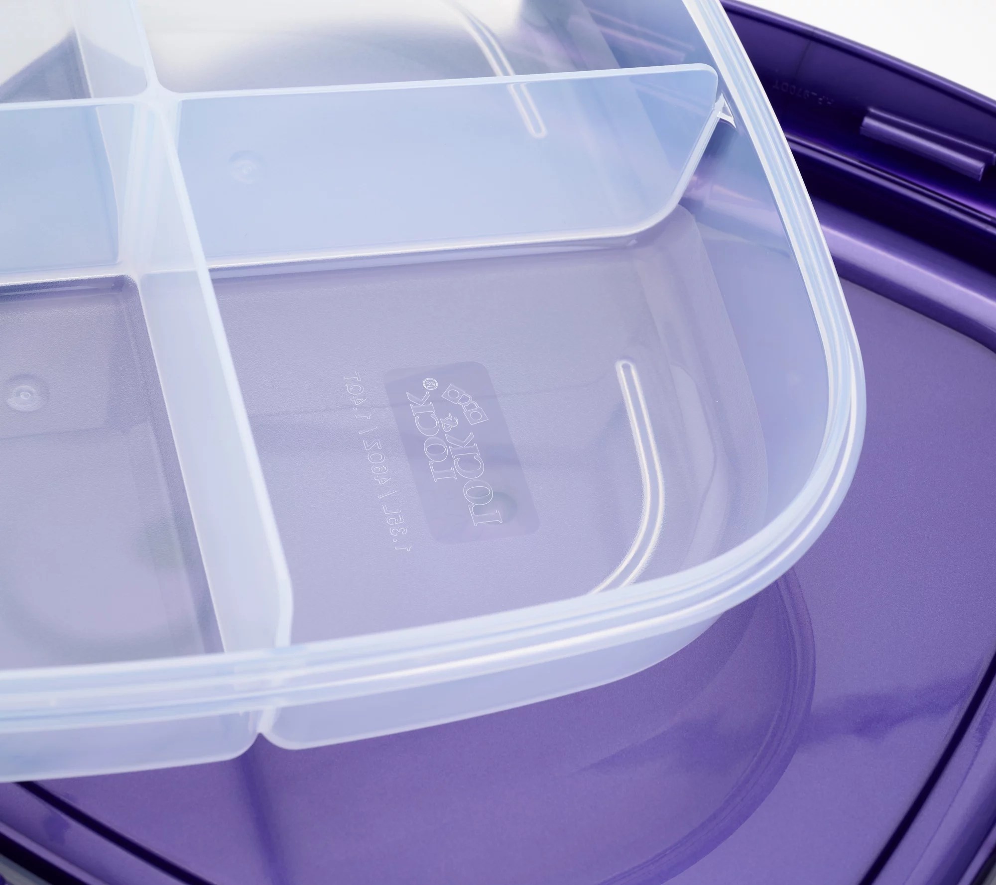 LocknLock Set of 4 Divider Plates with Vented Locking Lids