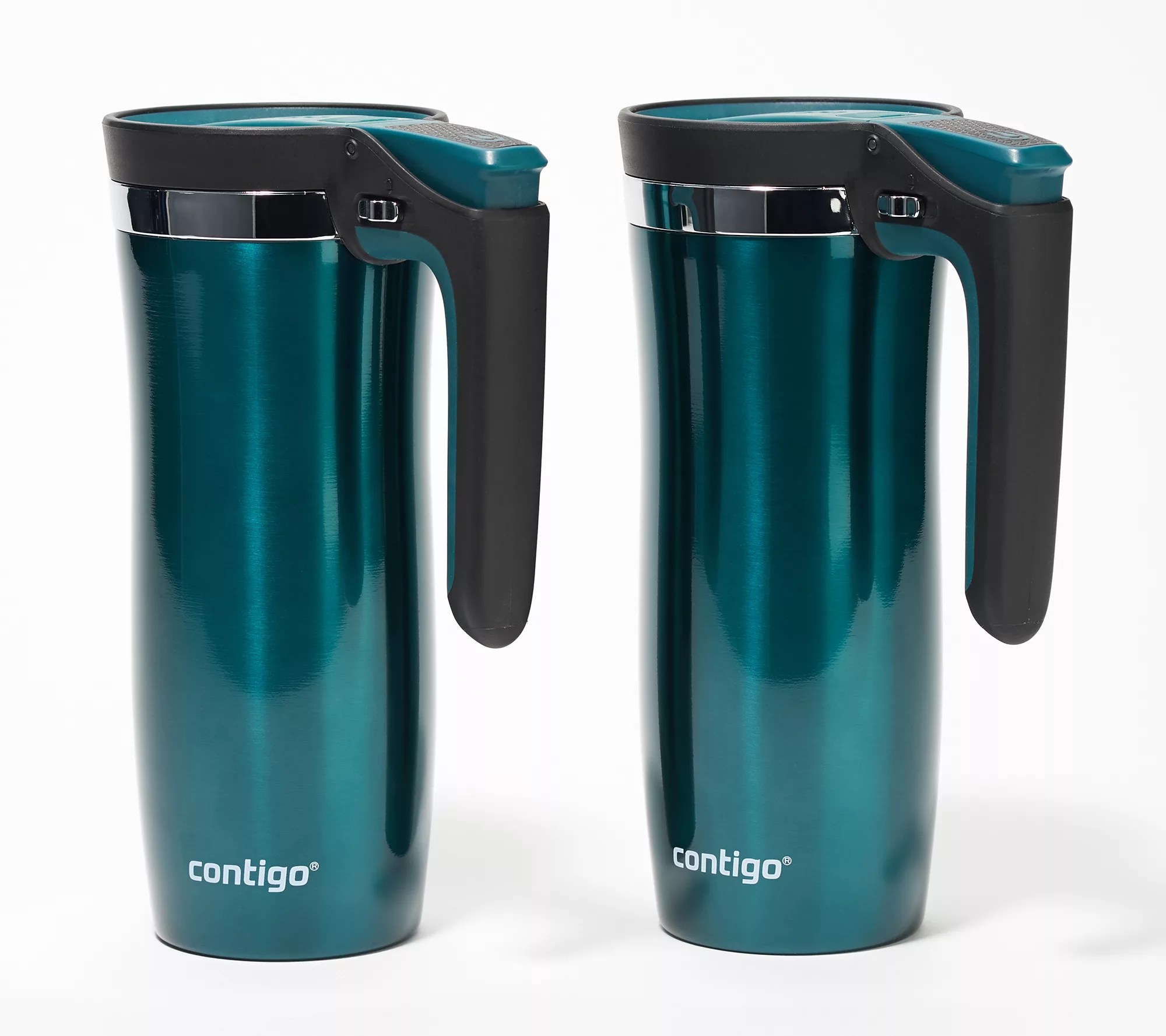 Contigo Set of (2) 16oz Insulated Portable Mug with Handle