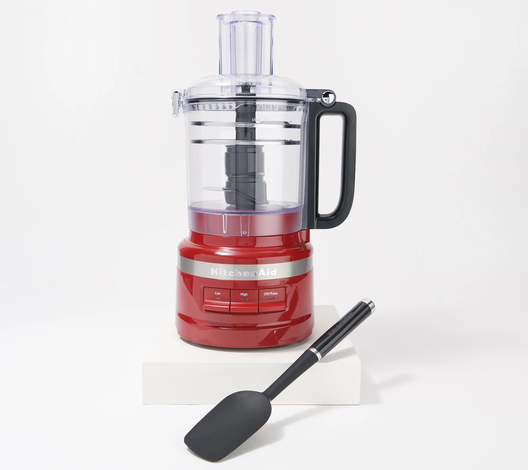 (QVC) KitchenAid 9Cup Food Processor Plus with Spatula & Blade Storage