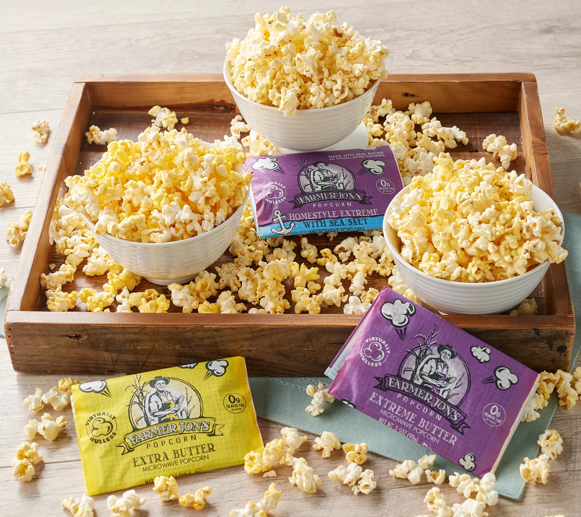 Farmer Jon's (12) 3.5oz Bags Microwave Popcorn AutoDelivery