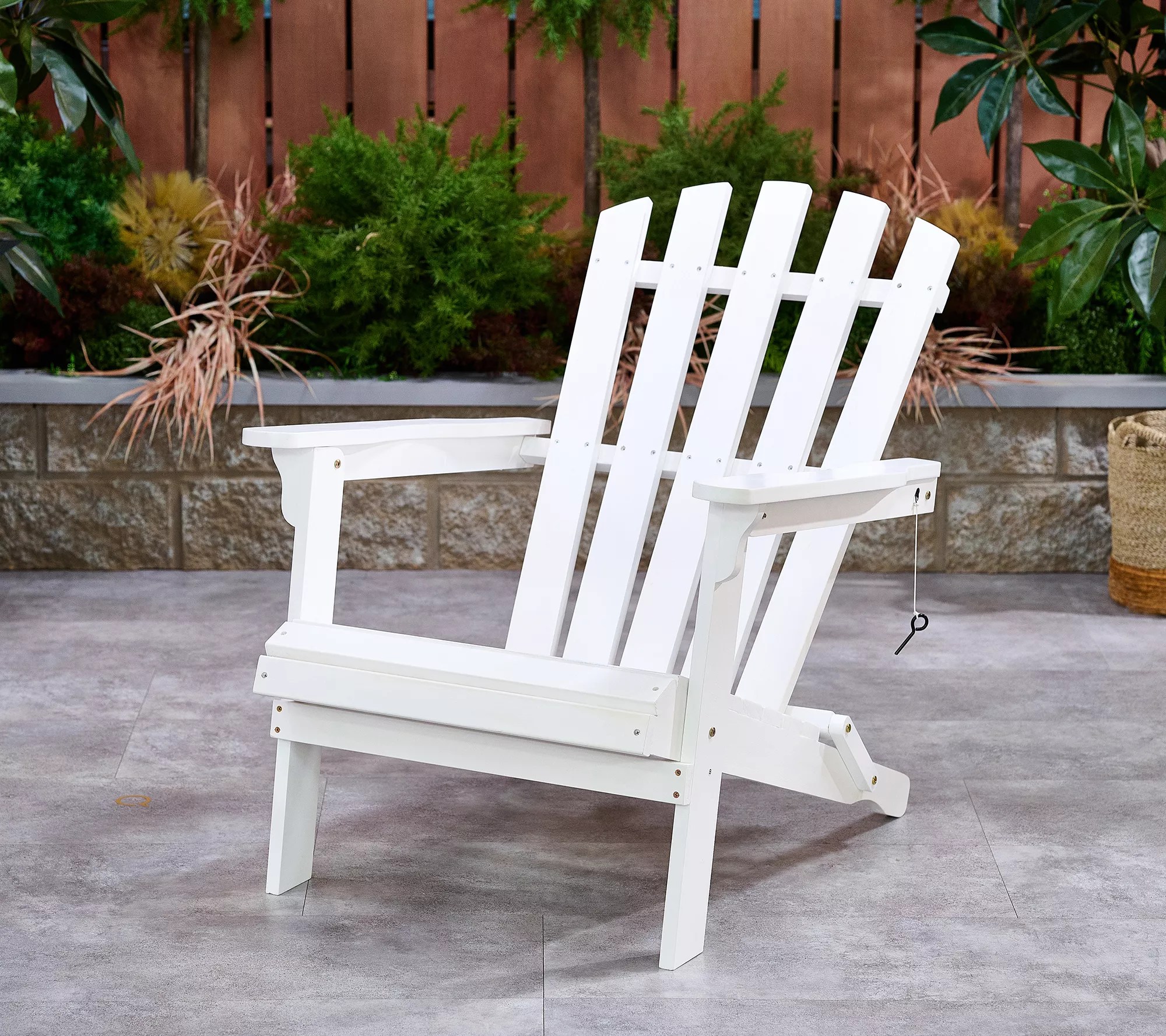 Garden Reflections Outdoor Wood Adirondack Foldable Chair