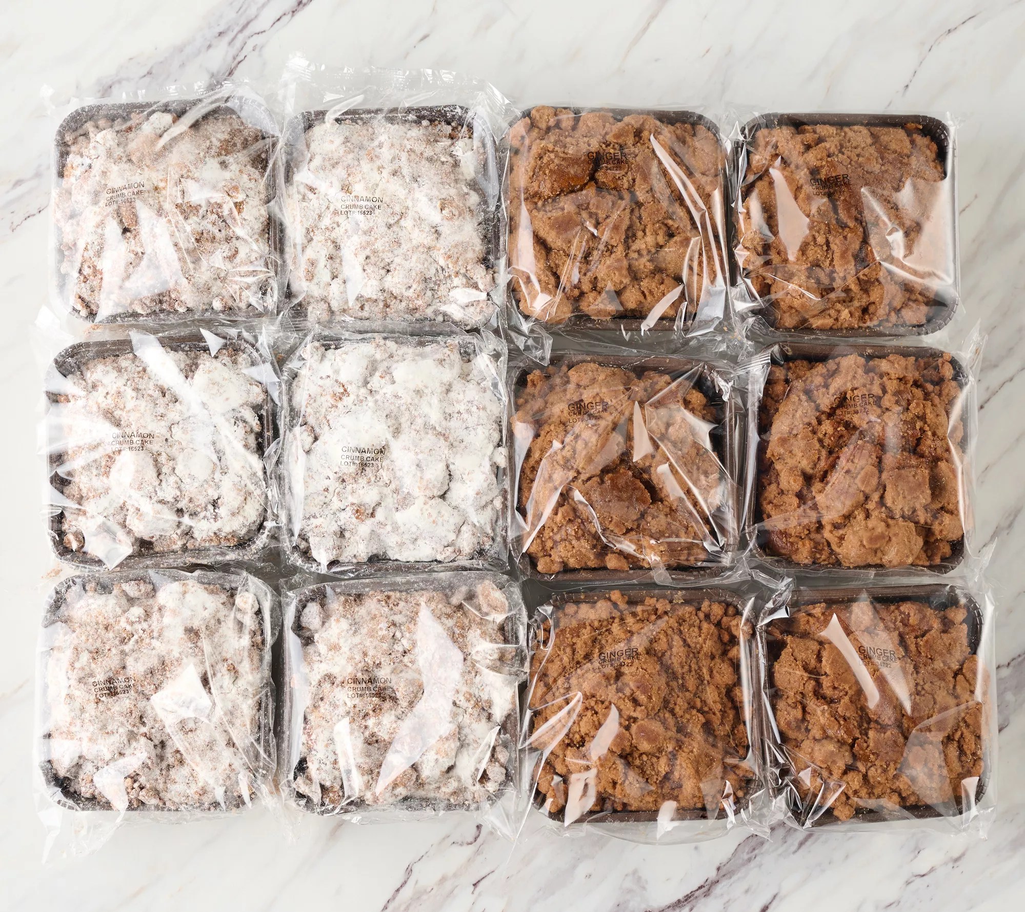 Jimmy the Baker (12) 6.5 oz Cinnamon or Gingerbread Crumb Cakes