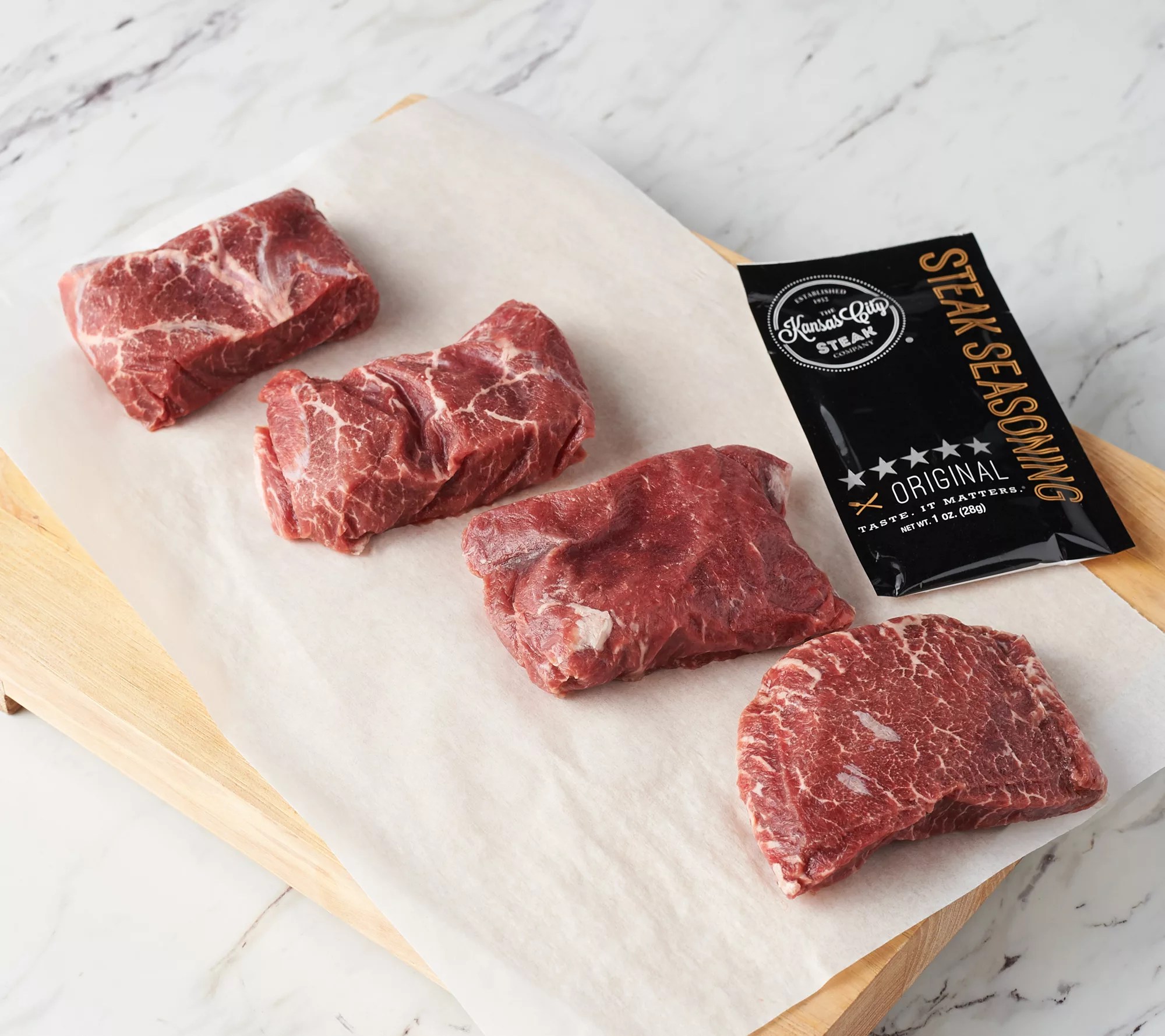 Kansas City (4) 6oz Flat Iron Steaks