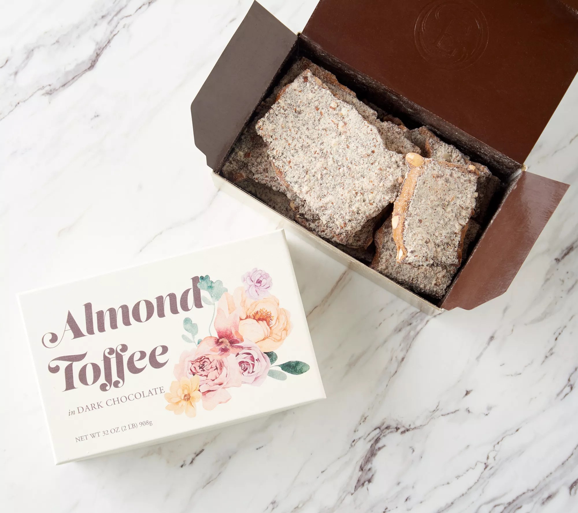 Enstrom 2lb Milk or Dark Chocolate Almond Toffee