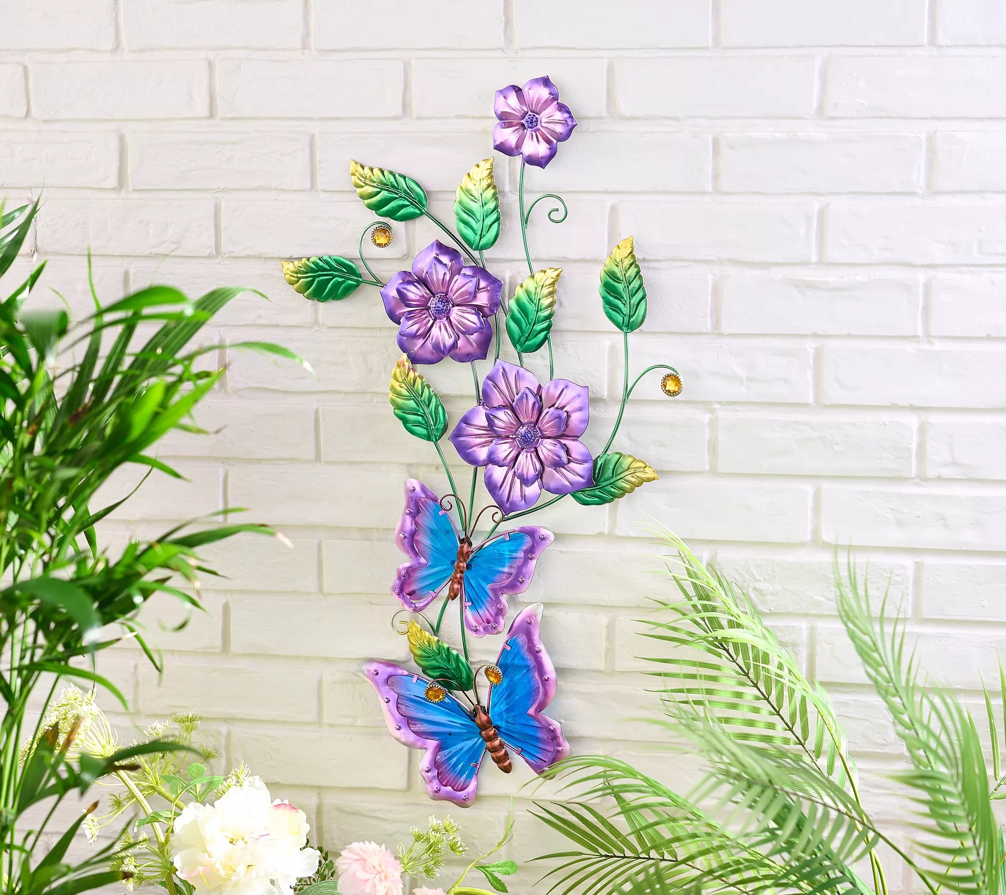 Marigold Metal & Glass Outdoor Garden Wall Art