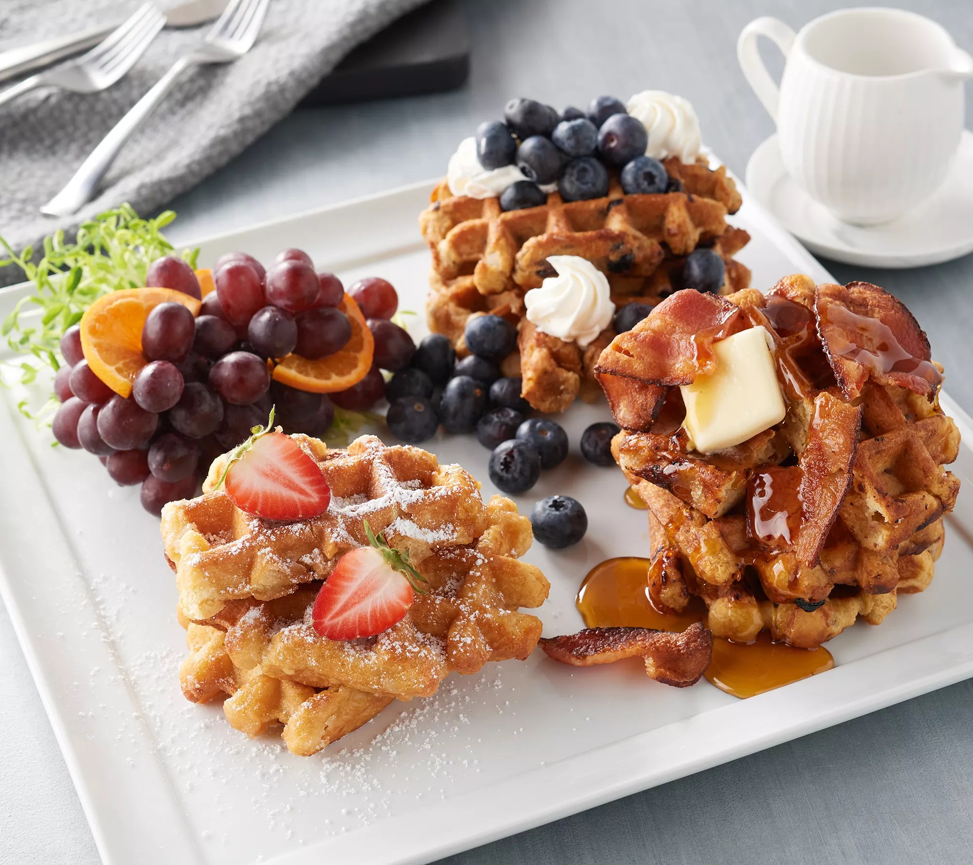 Le Waf (12) 3.5 oz. Artisan Belgian Waffles