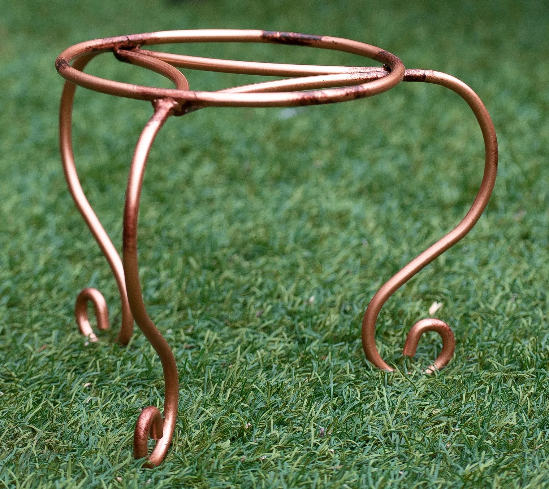 8" Decorative Metal Plant Stand by Linda Vater